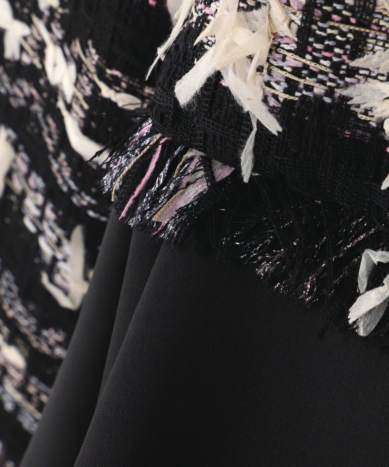 <BLACK LABEL>【MALHIA】ヘイジーサクラツィードジャケット