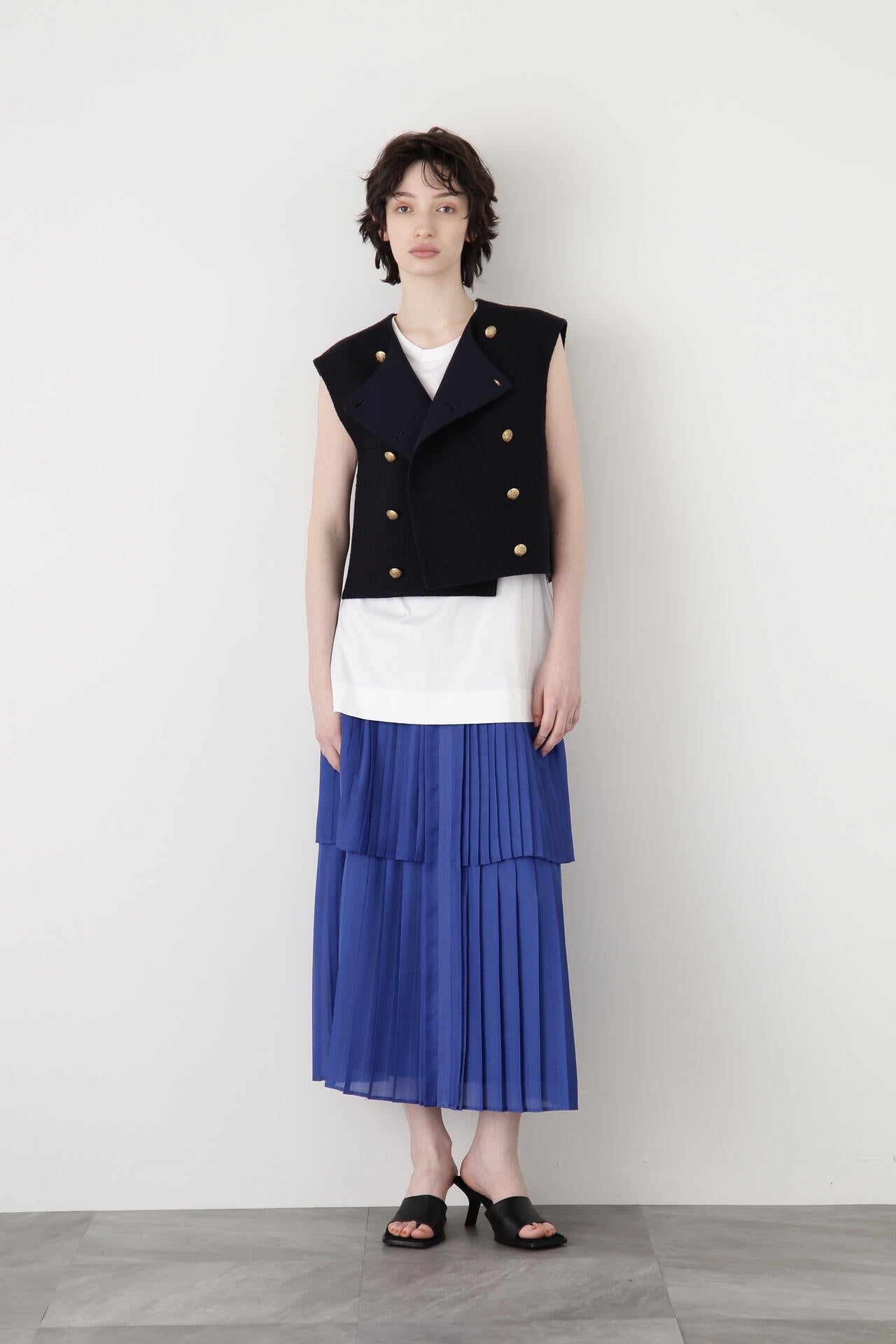 Pleats Combination Skirt