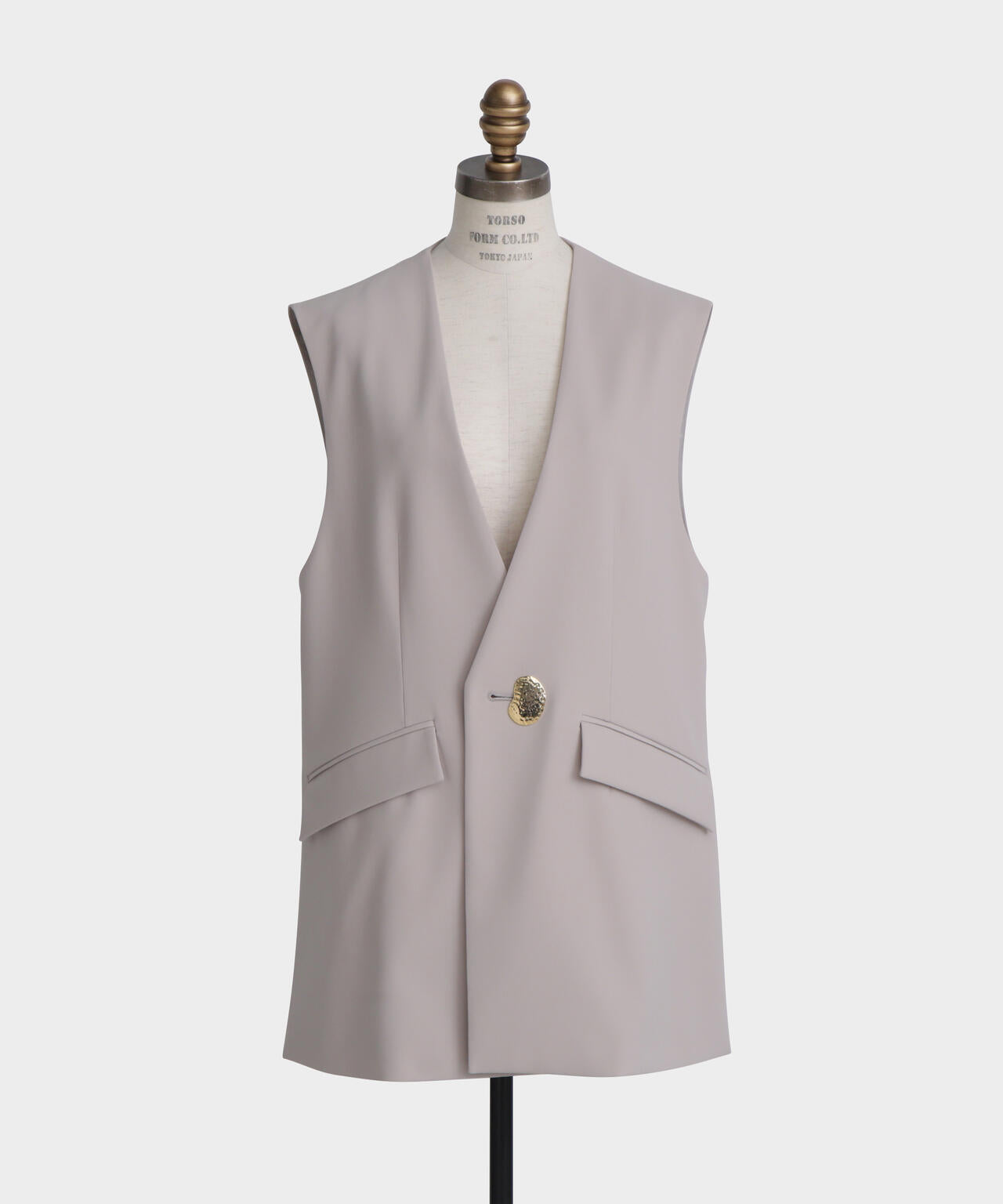 Metal Button Gilet