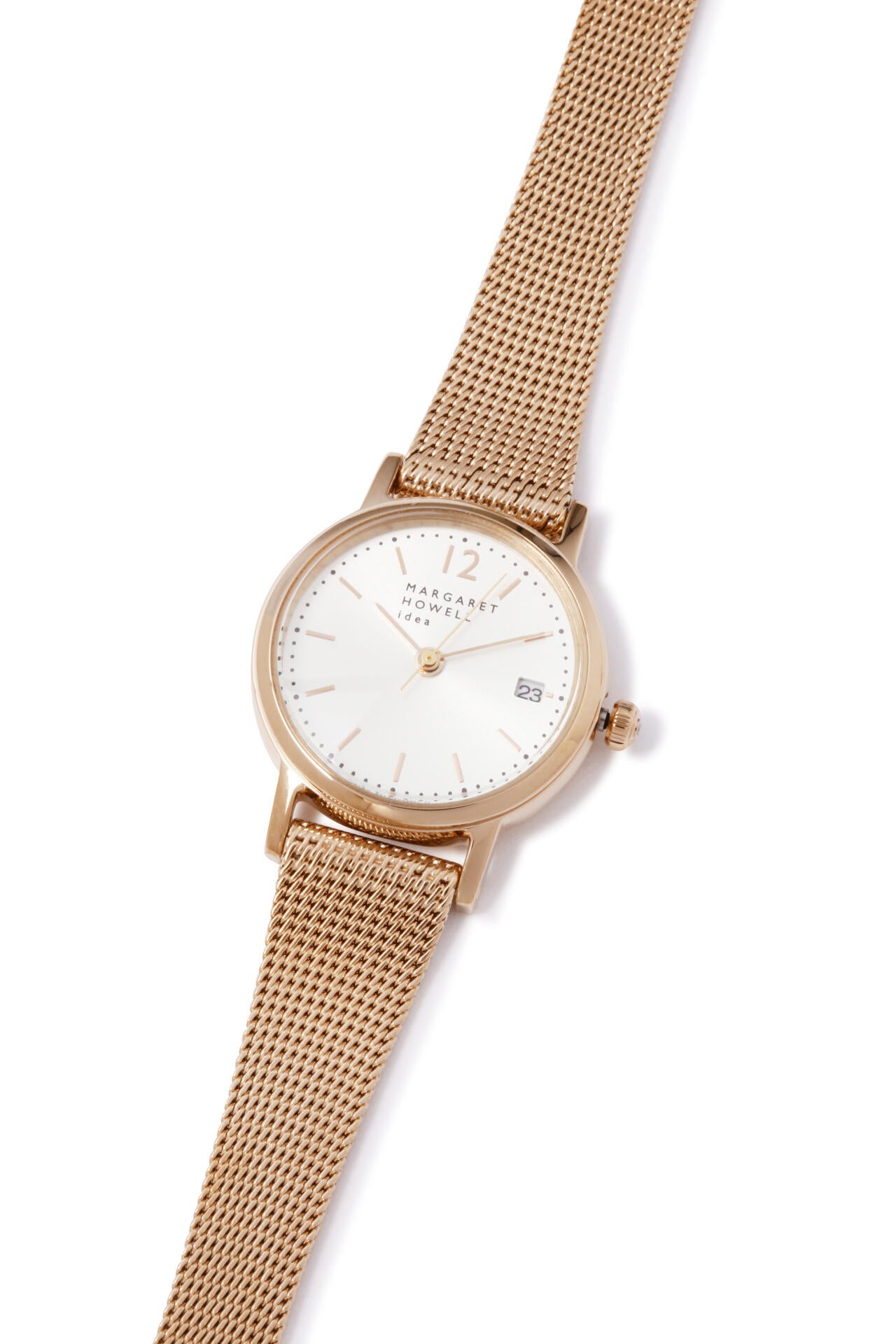 MESH BAND DATE WATCH