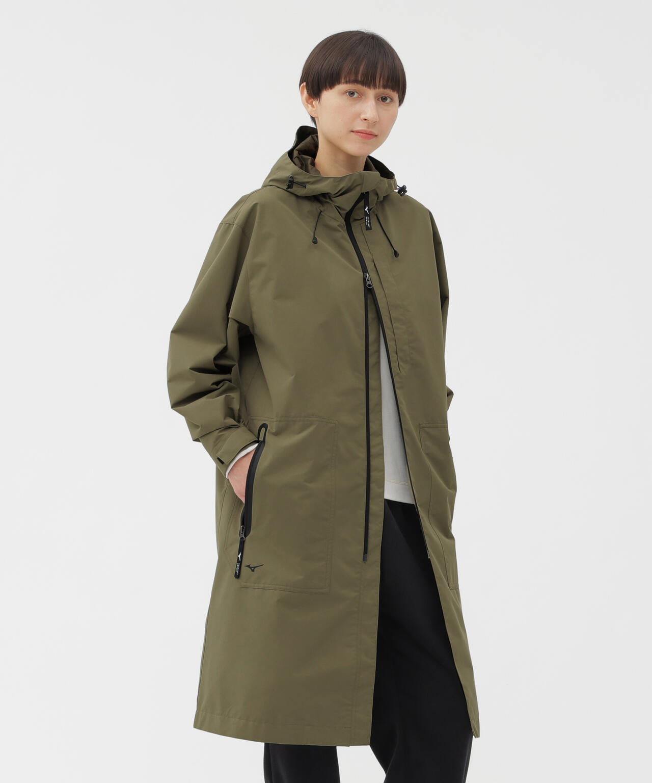 WINDSTOPPER POLYESTER POPLIN COAT