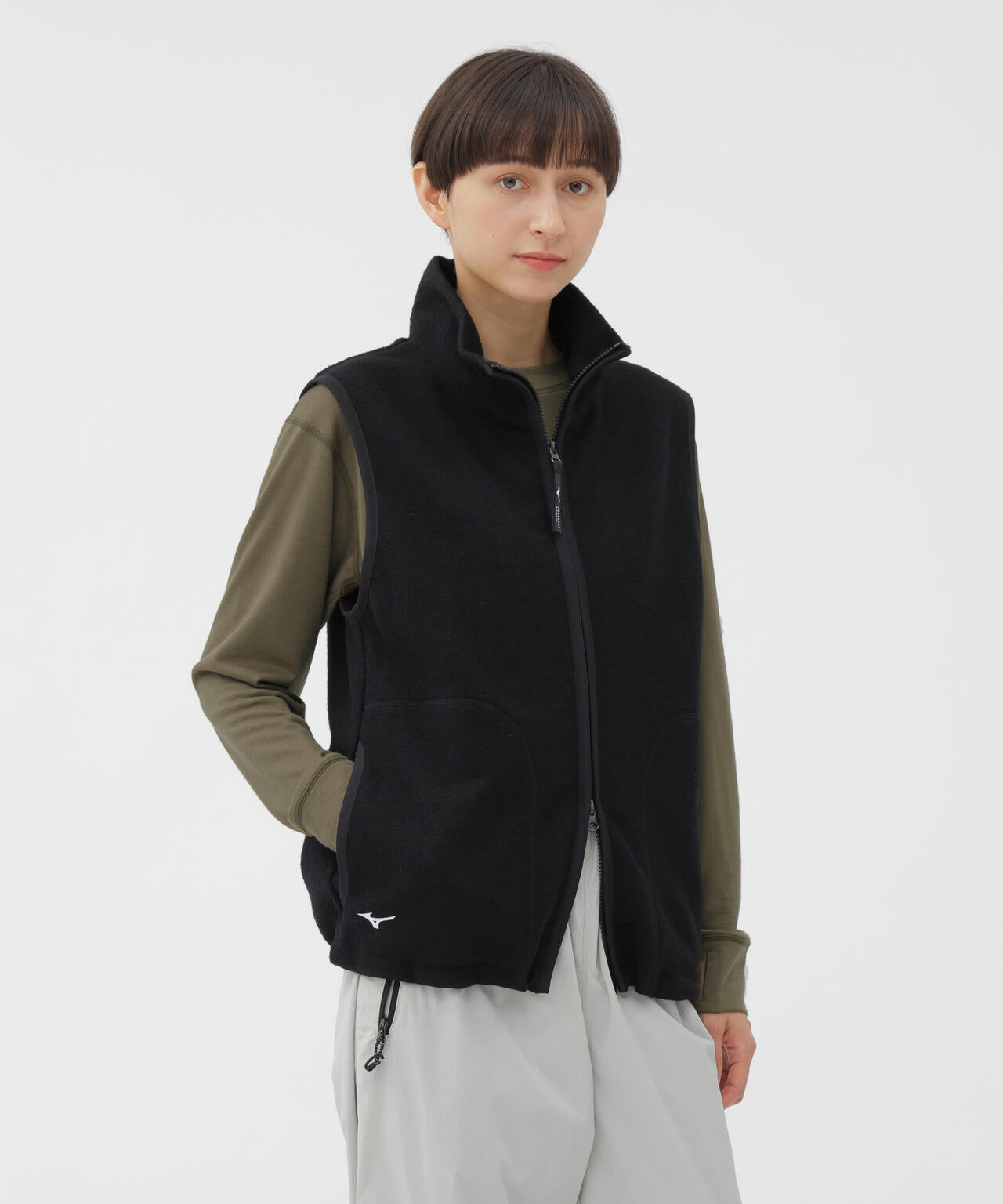 WOOL NYLON COMPRESSED JERSEY BLOUSON