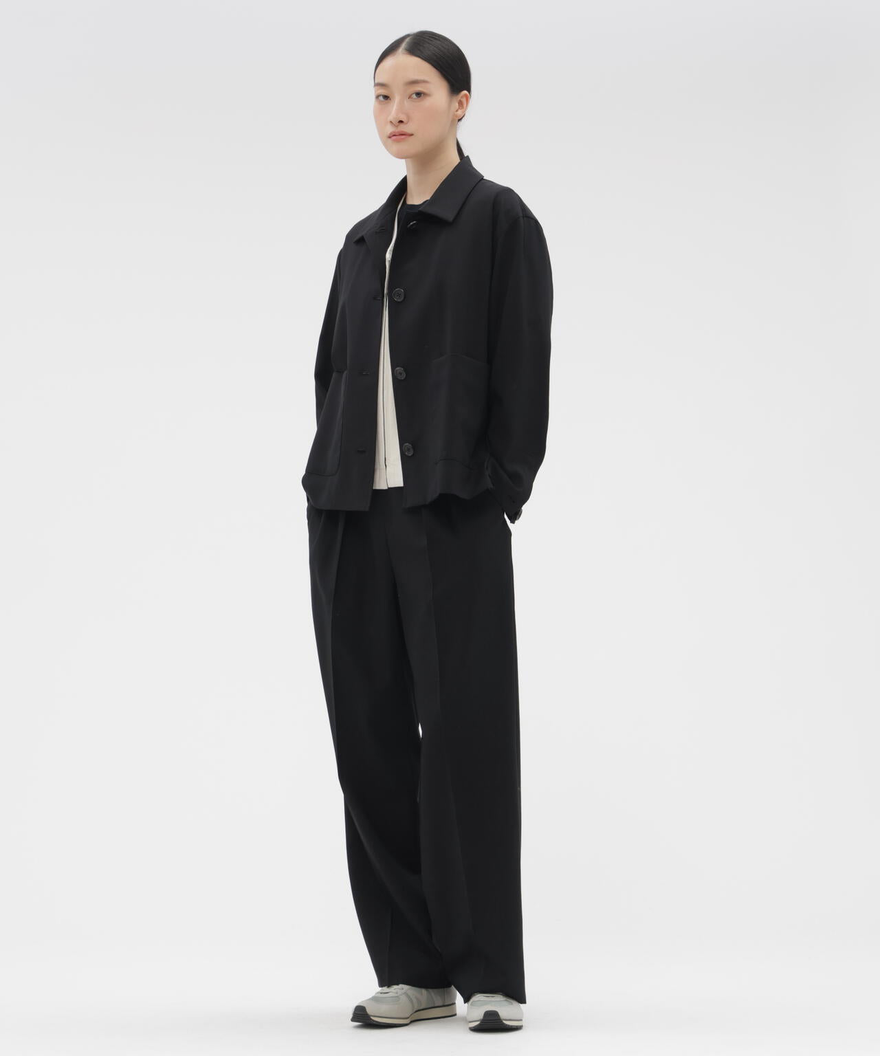 FINE WOOL POPLIN JACKET