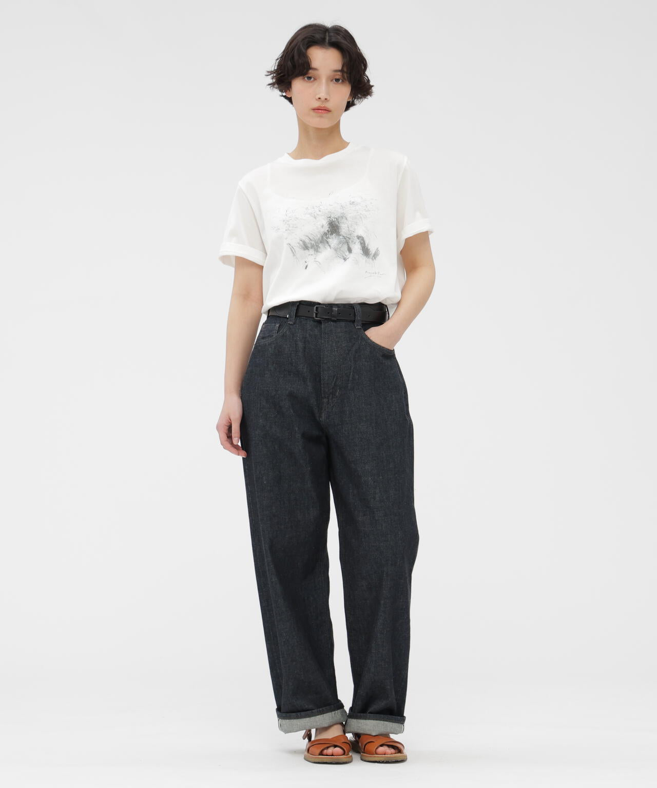 LIGHT DENIM TROUSERS