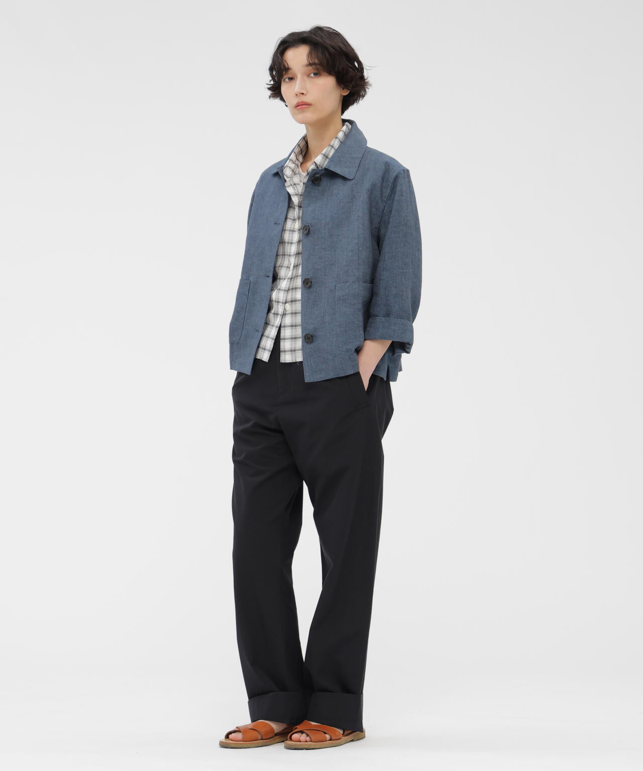 LIGHT COTTON POPLIN TROUSERS