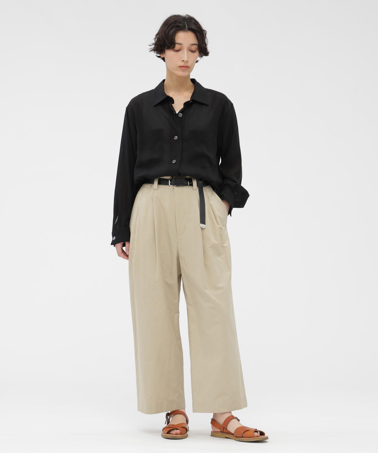 COTTON LINEN TROUSERS