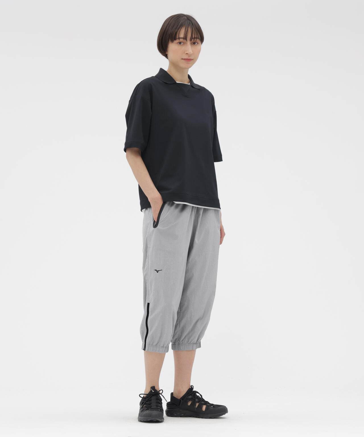 RECYCLED LIGHTWEIGHT NYLON POPLIN TROUSERS