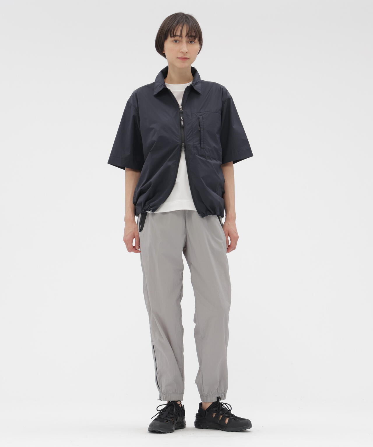 WATER REPELLENT LIGHTWEIGHT NYLON POPLIN SHIRT