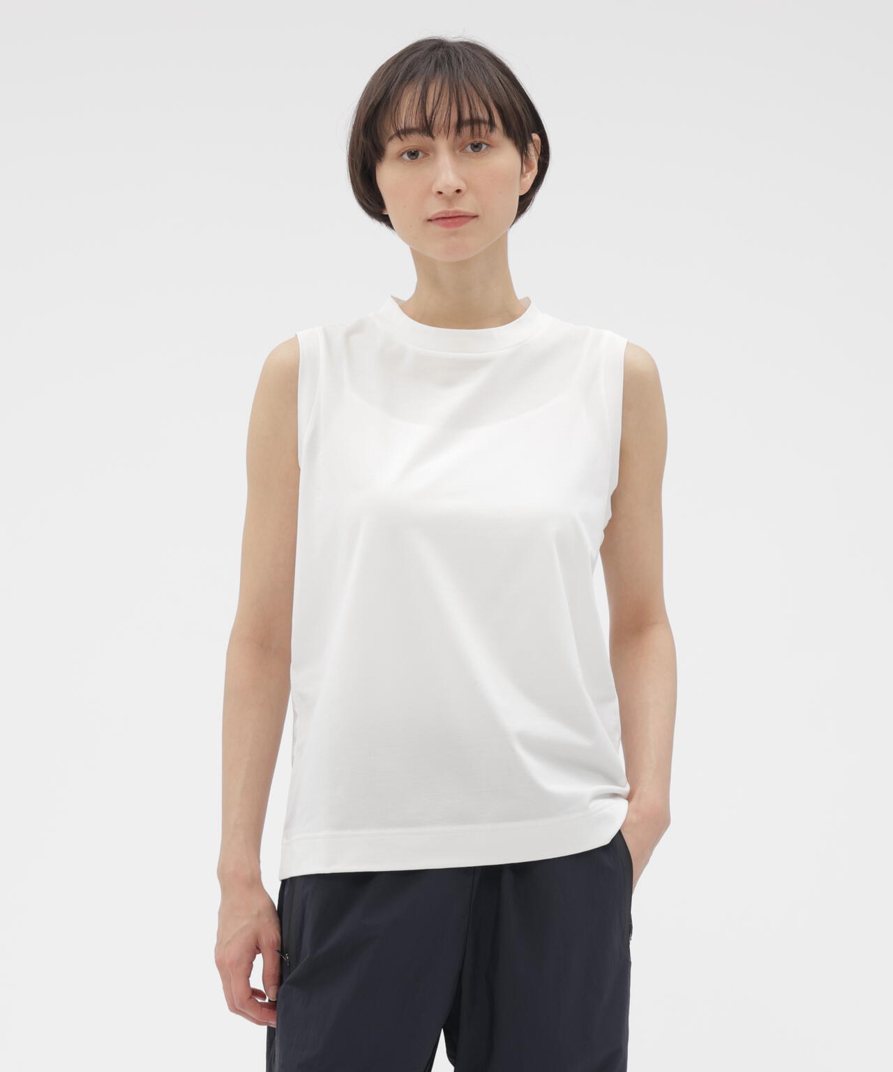 HIGHDENCE PIQUE JERSEY TOP