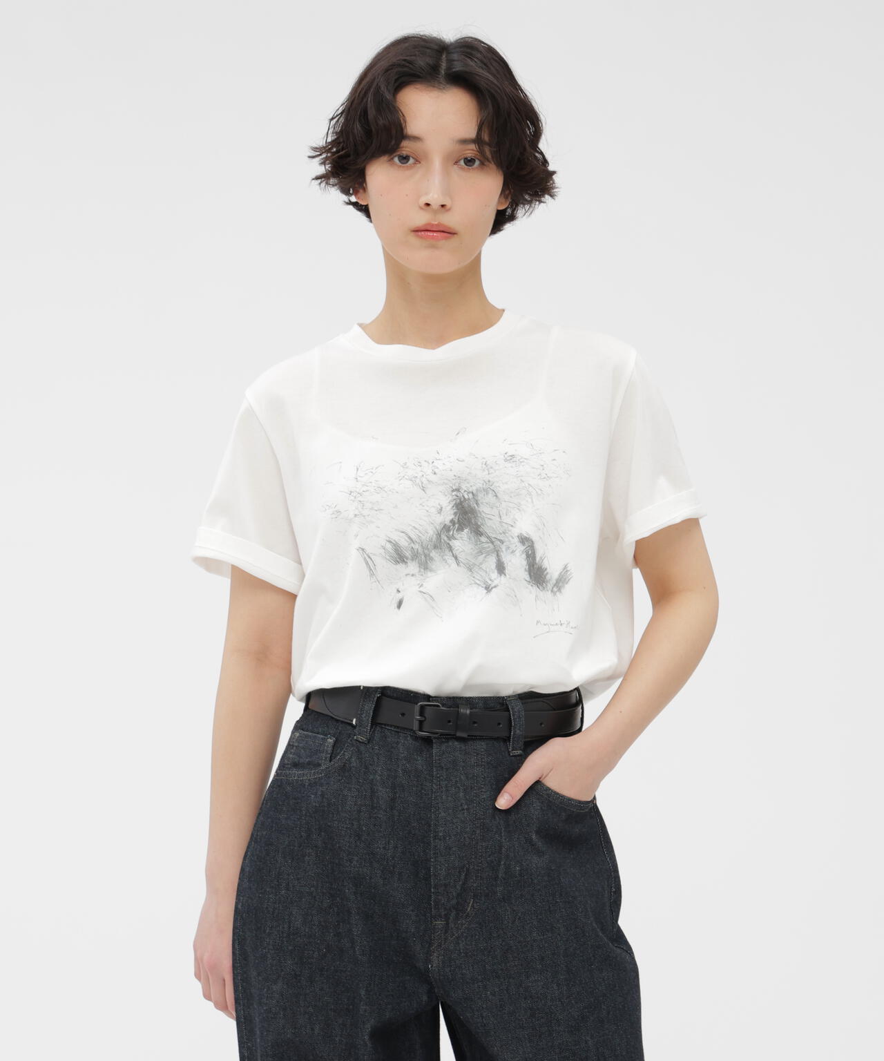 LANDSCAPE PRINT COTTON JERSEY TOP