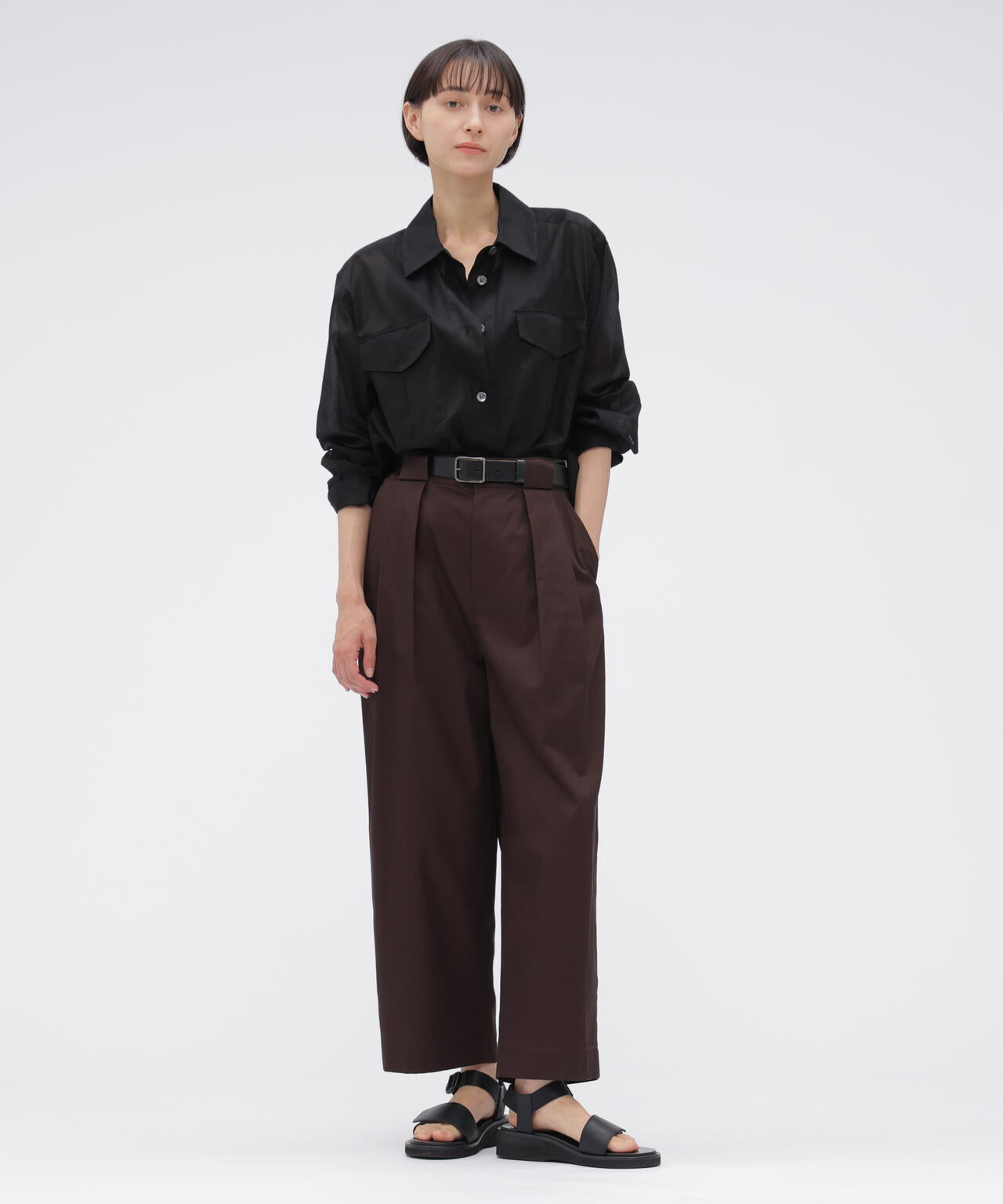 SOFT BRUSHED COTTON TWILL TROUSERS