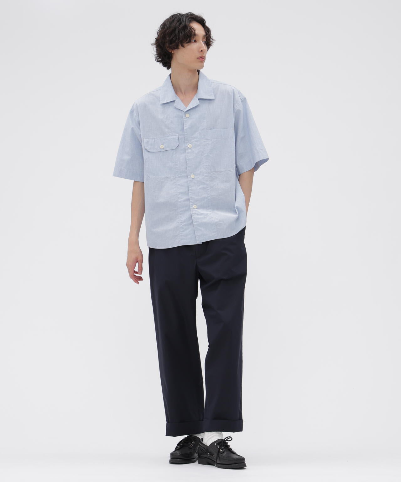 HIGHDENSE COTTON PLAINWEAVE TROUSERS
