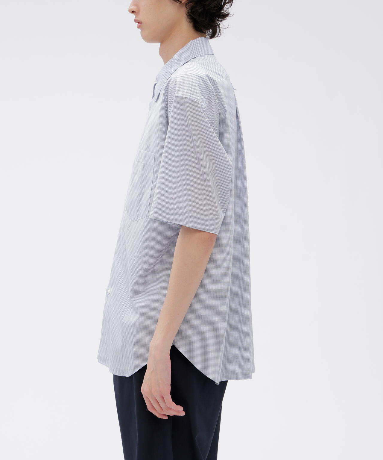 TWO TONE GRAPH CHECK COTTON SHIRT