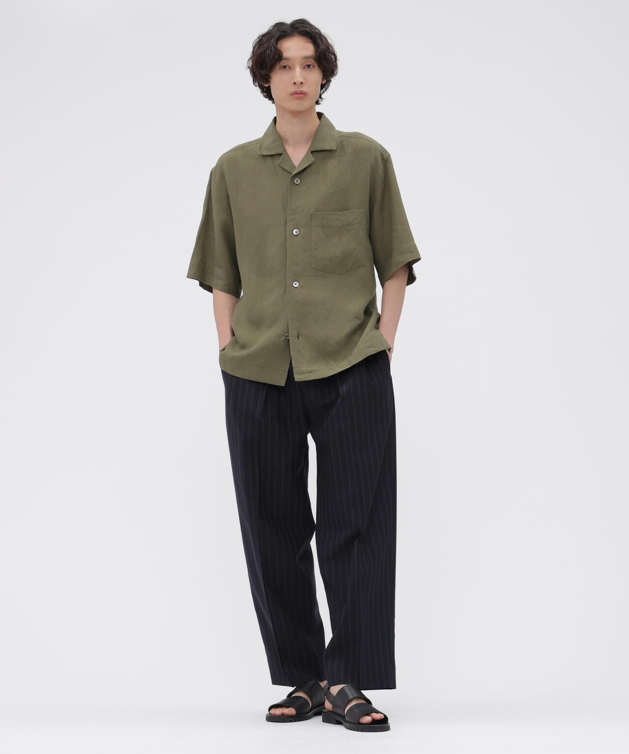 YARN DYE LINEN SHIRTING SHIRT