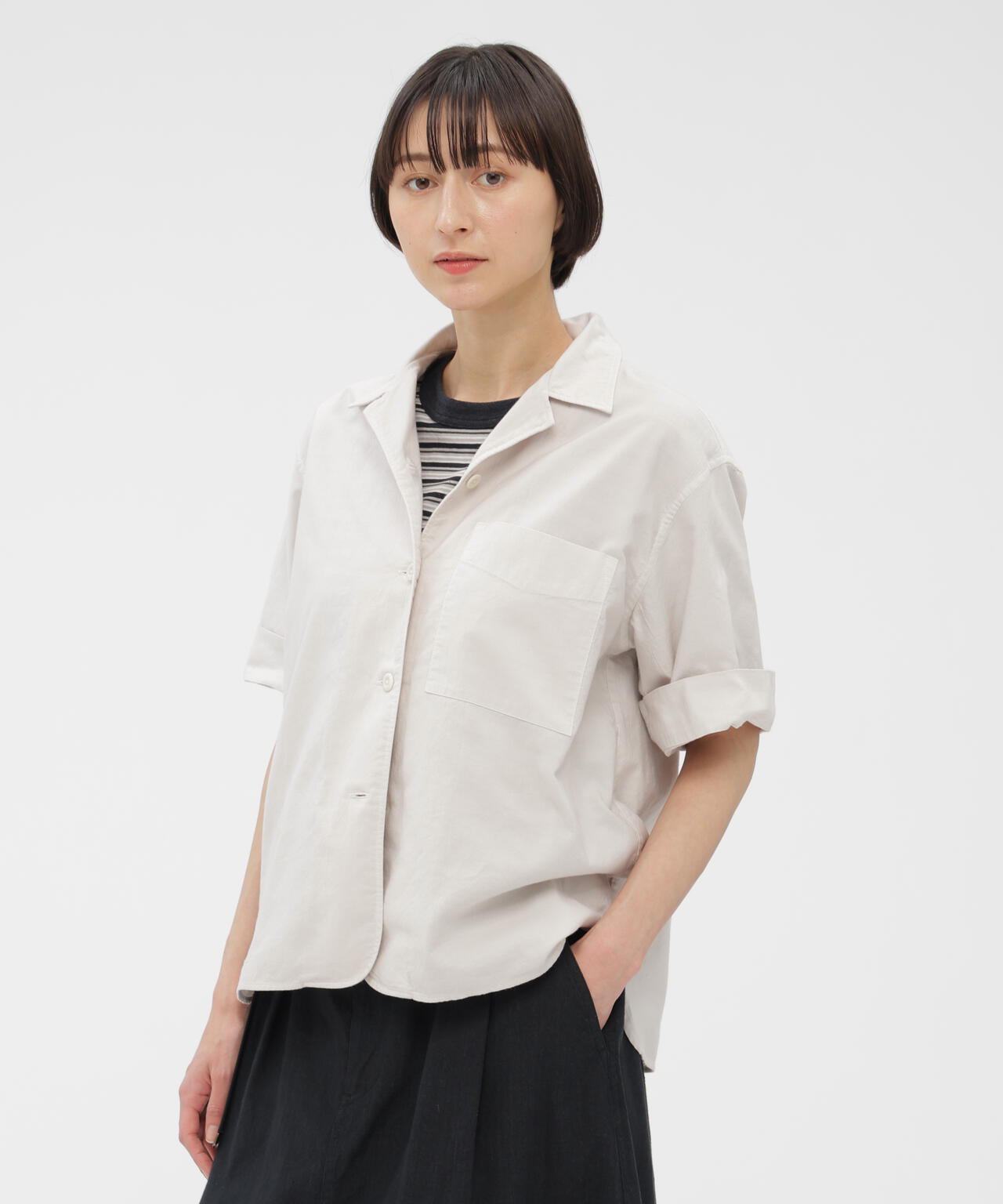 GARMENT DYED FINE COTTON OXFORD SHIRT