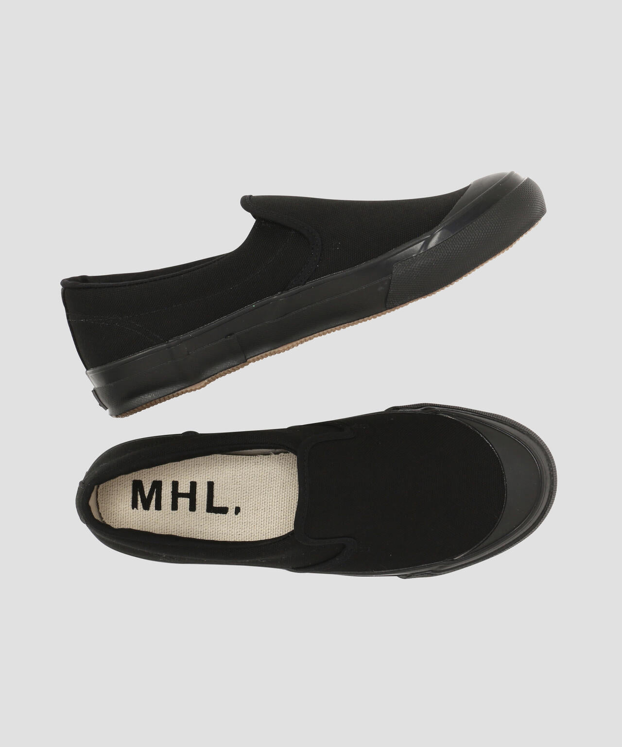 COTTON CANVAS SLIP-ON SHOES
