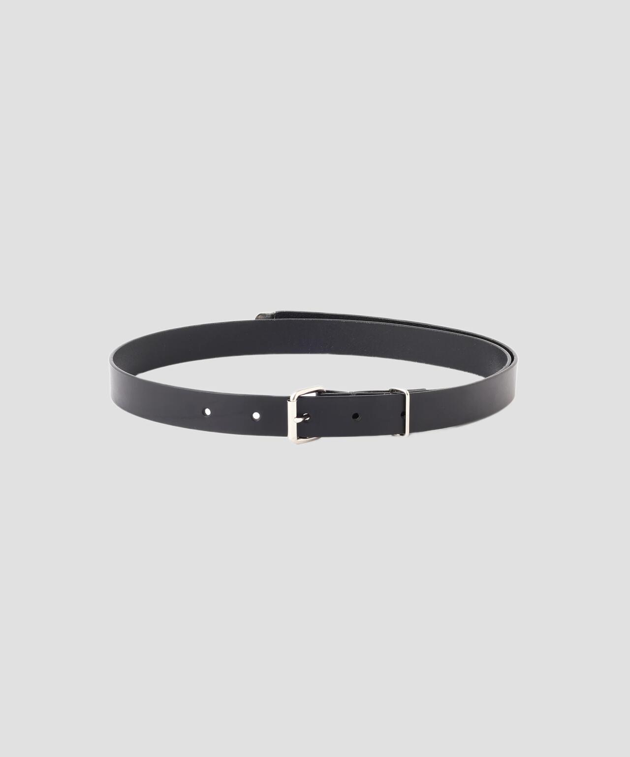 ROLLER BUCKLE LEATHER BELT