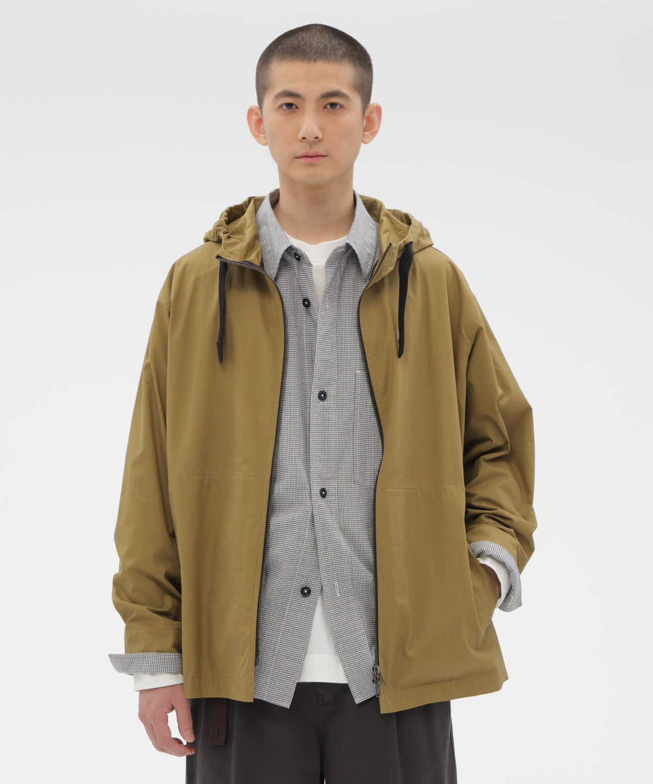 WASHED SLUB COTTON TWILL BLOUSON