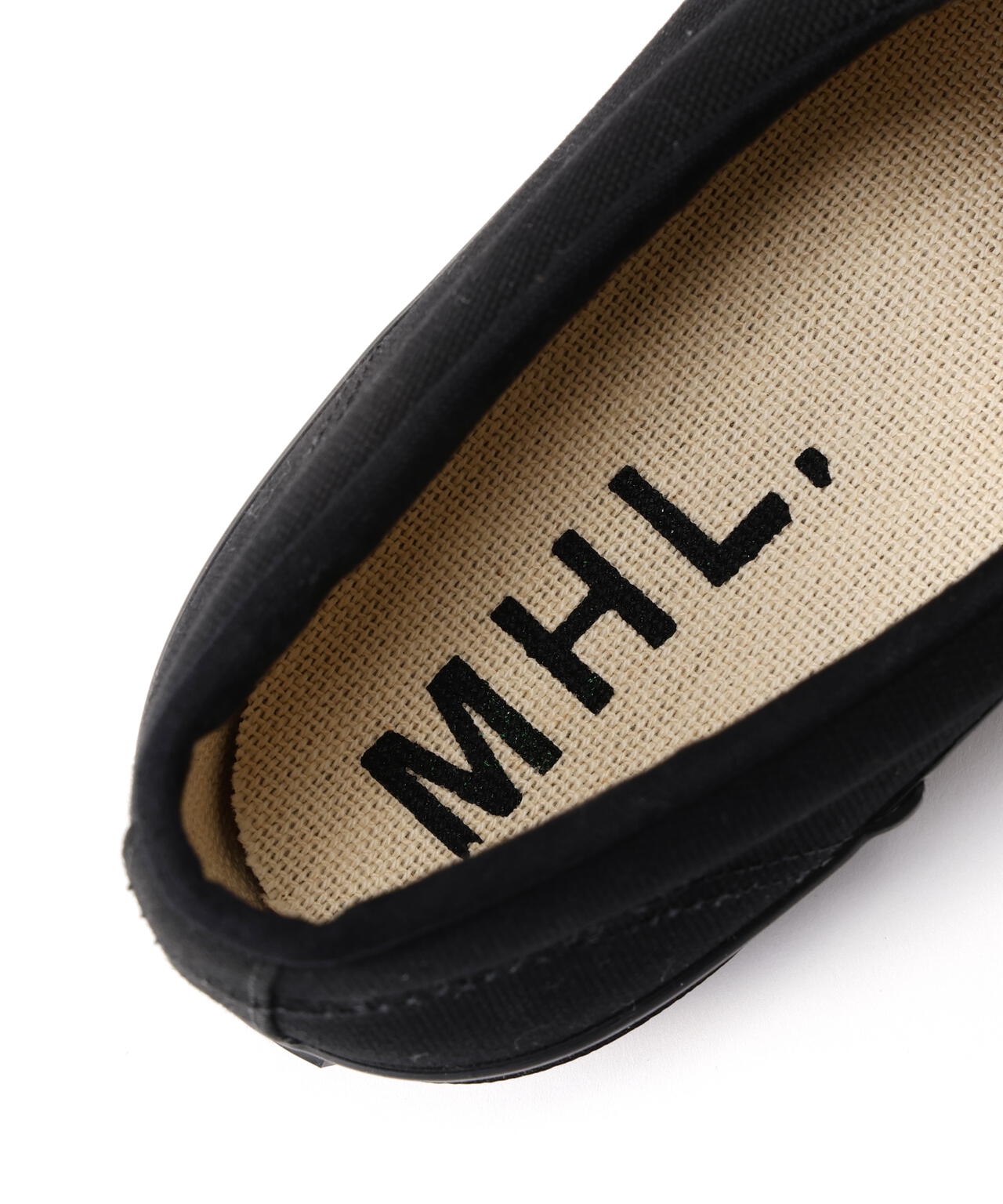 COTTON CANVAS SLIP-ON SHOES