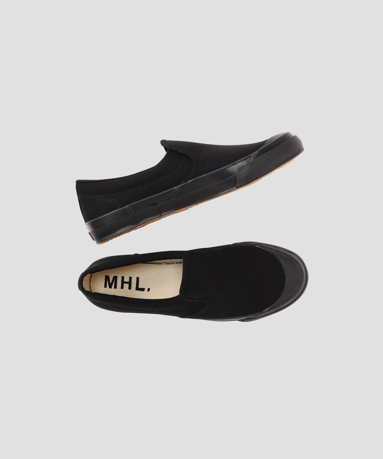 COTTON CANVAS SLIP-ON SHOES