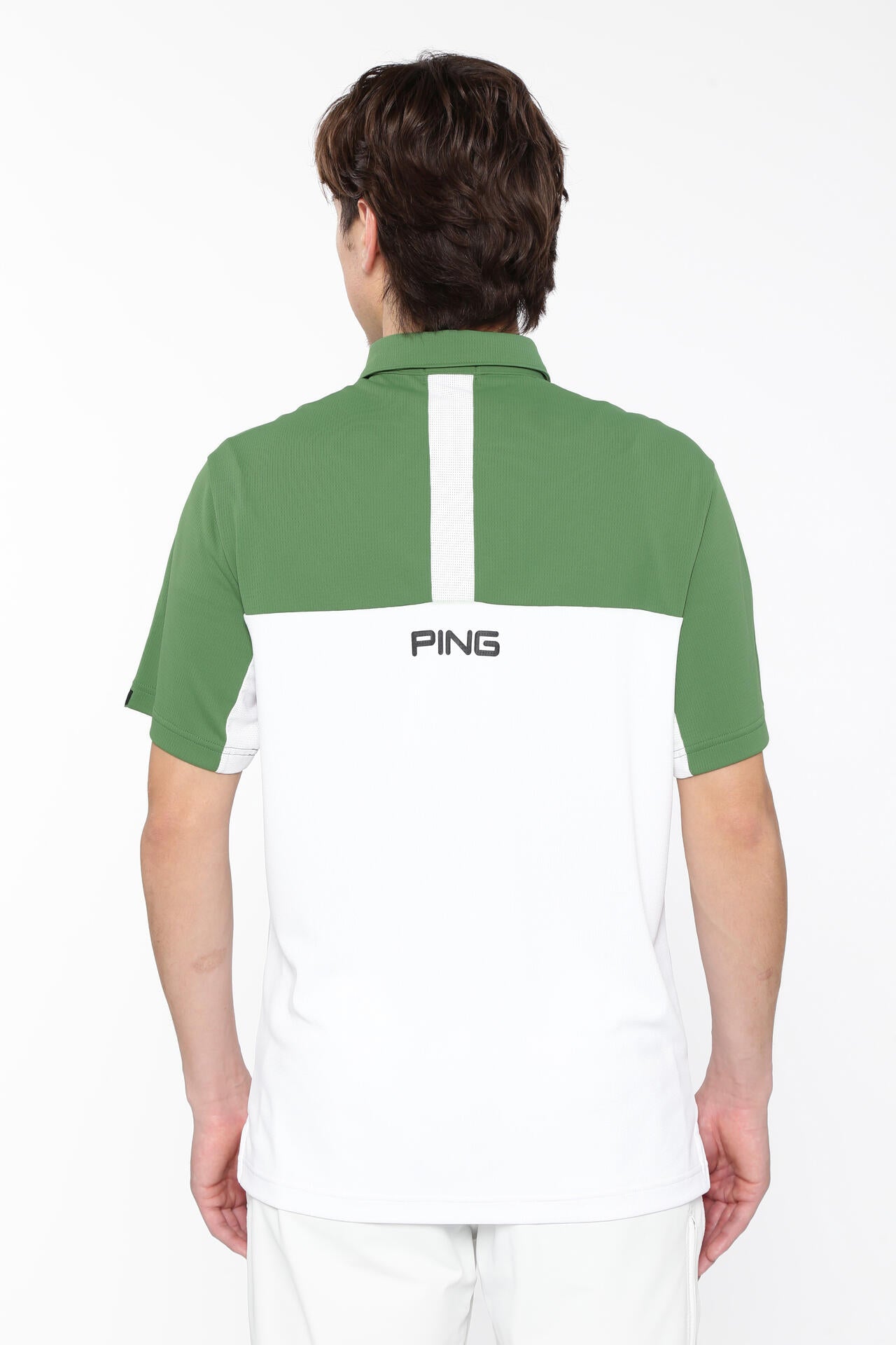 【PING APPAREL】高通気ジャージ半袖ポロシャツ<PERFORMANCE> (MENS)