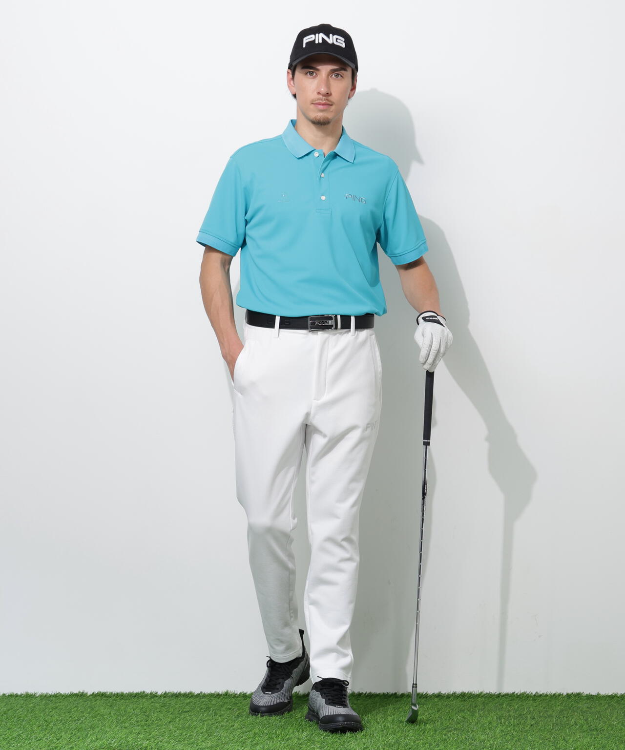 【PING APPAREL】全方向ストレッチ 接結裏メッシュスウェットテーパードパンツ <PERFORMANCE> (MENS)