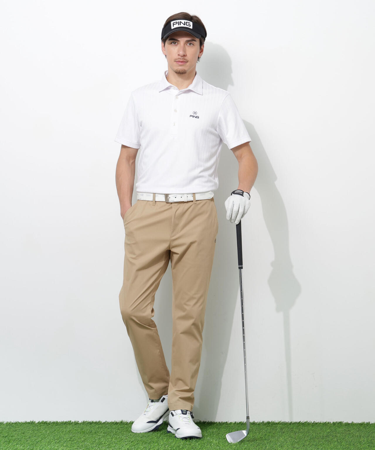【PING APPAREL】フィット&ストレッチテーパードパンツ <NATIVE> (MENS)