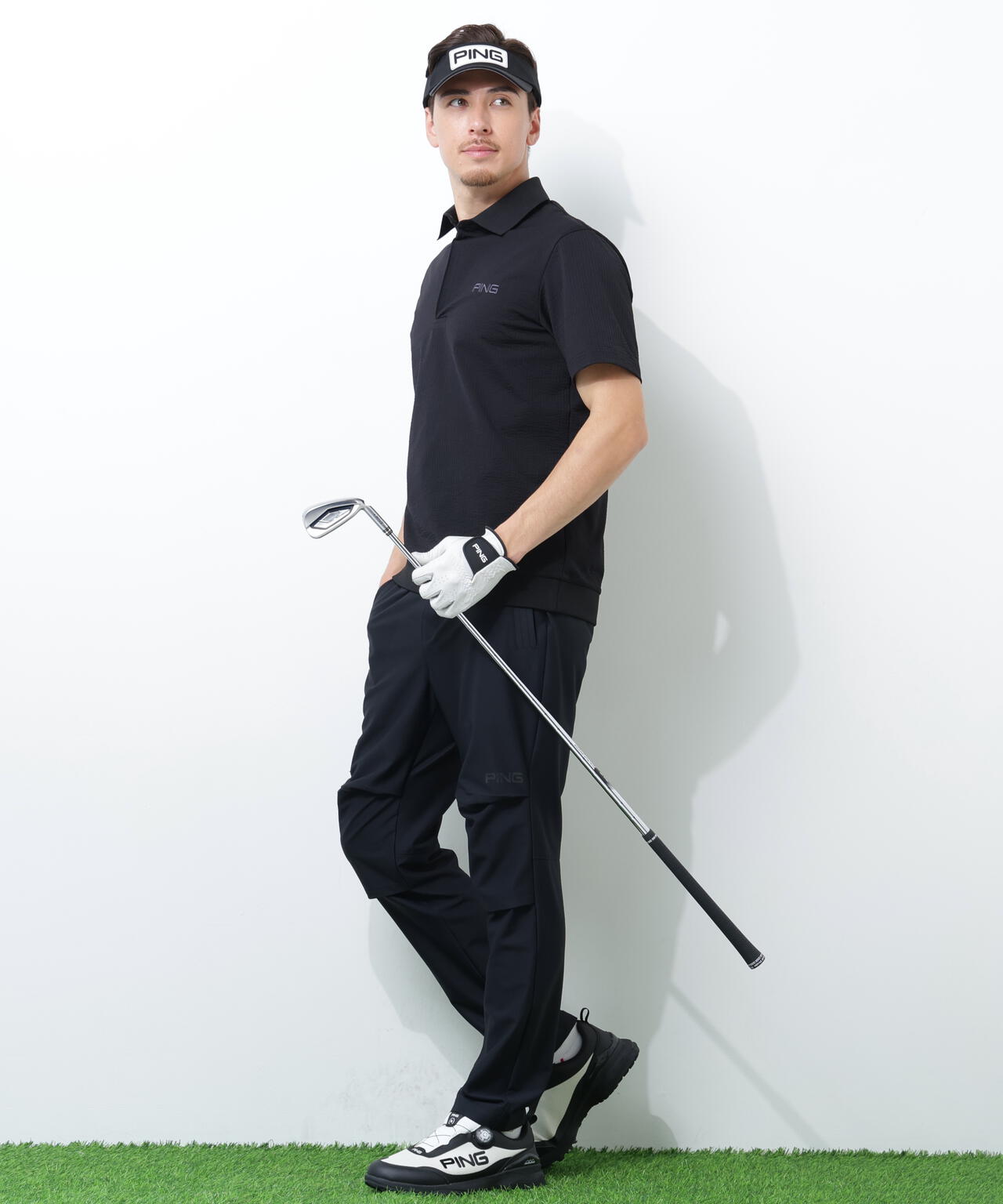 【PING APPAREL】ストレッチドビーテーパードパンツ <GOLD> (MENS)