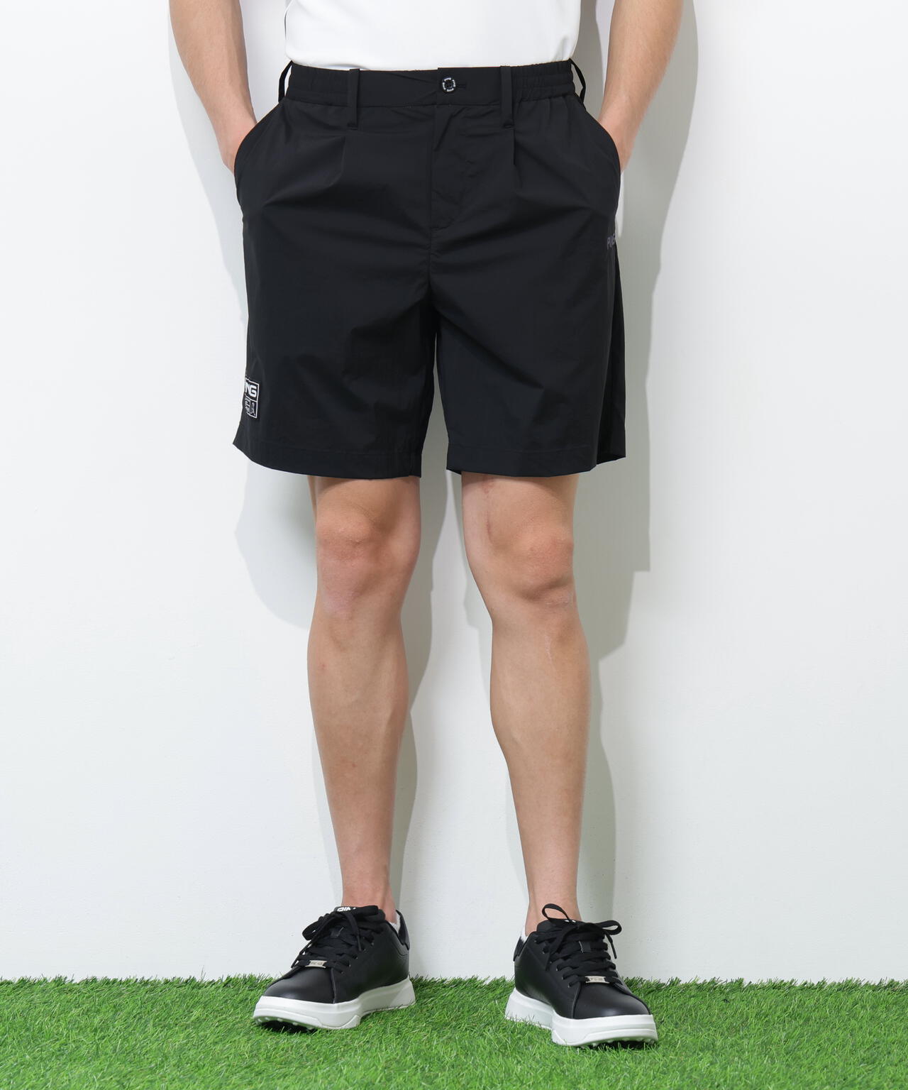 【PING APPAREL】ドライタッチナイロンストレッチタフタショートパンツ <GOLD> (MENS)