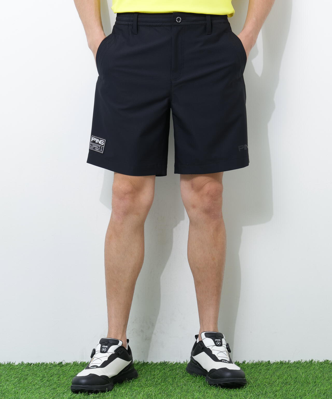 【PING APPAREL】ストレッチドビーショートパンツ <GOLD> (MENS)