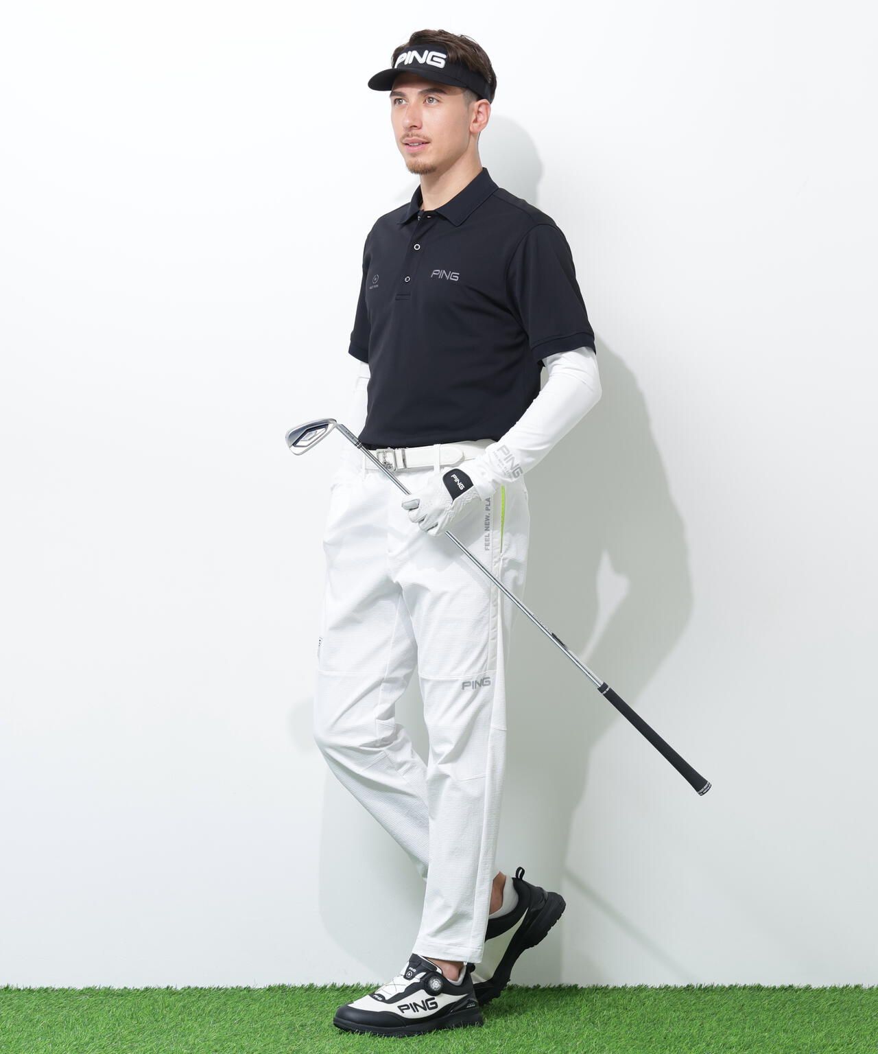 【PING APPAREL】レイブロック半袖ポロシャツ <PERFORMANCE> (MENS)
