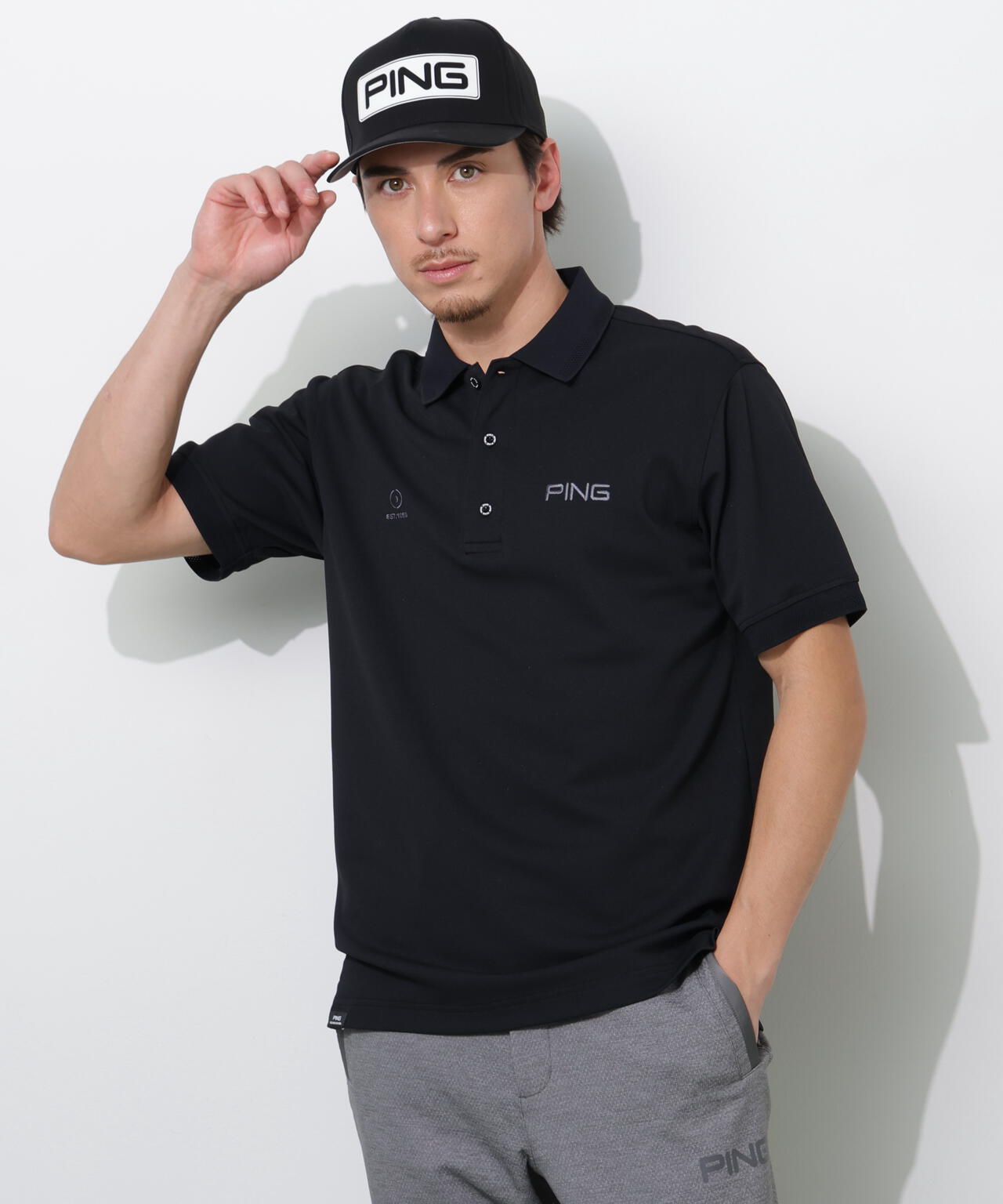 【PING APPAREL】レイブロック半袖ポロシャツ <PERFORMANCE> (MENS)