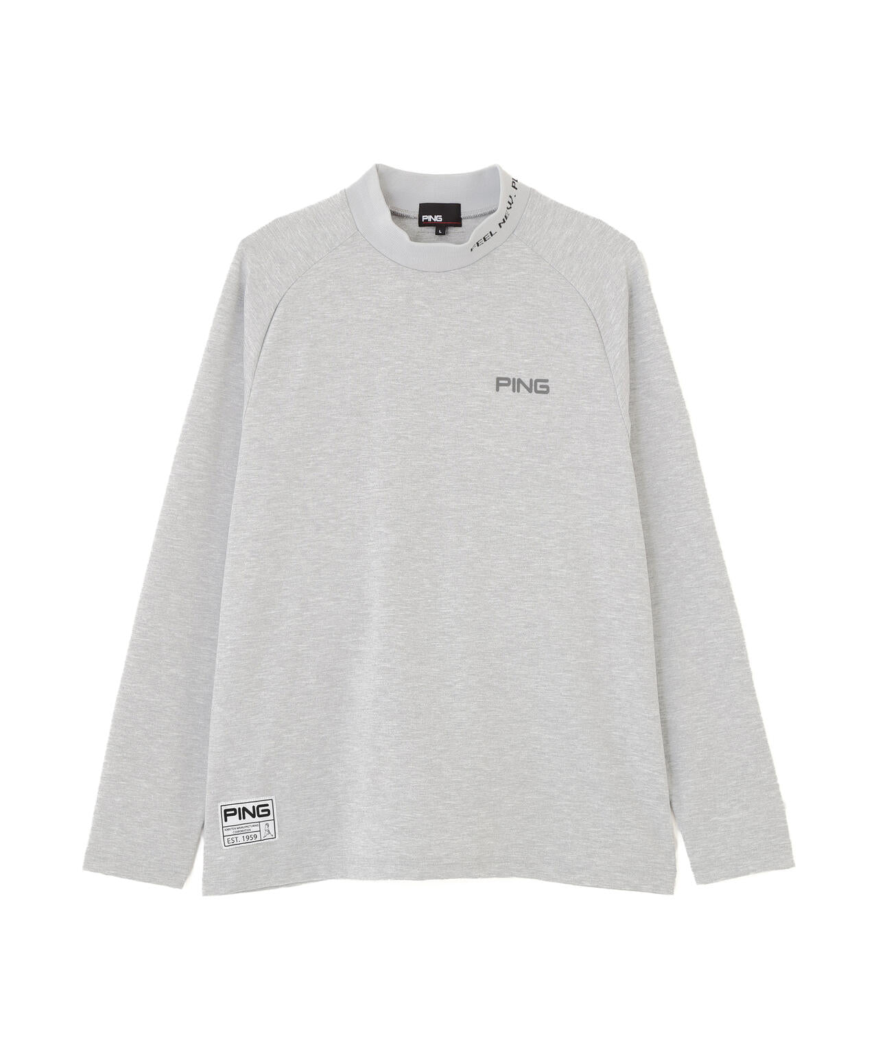 【PING APPAREL】冷感ポンチハイネックシャツ <GOLD> (MENS)