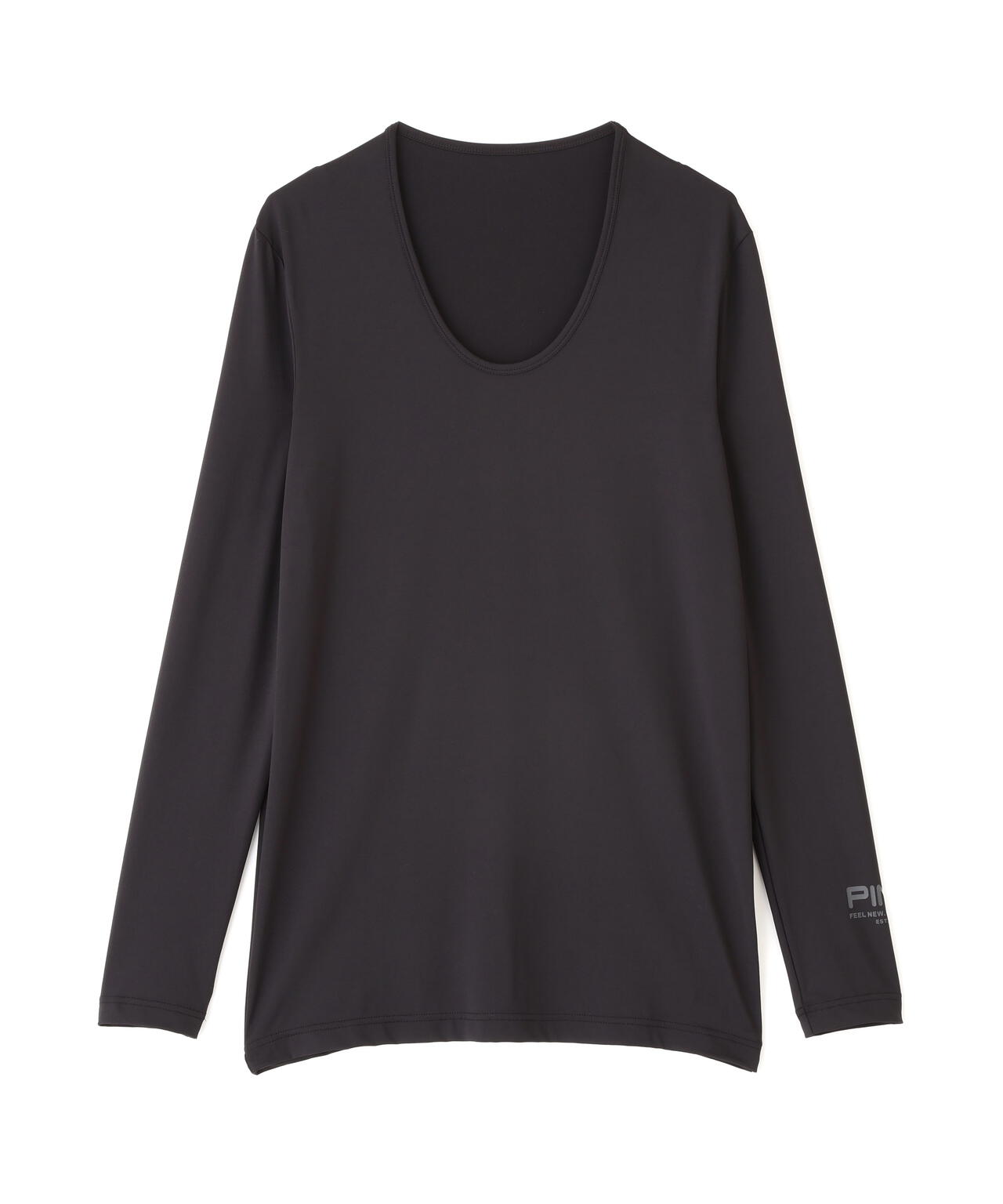 【PING APPAREL】ベア天竺UVカットUネック長袖インナーシャツ <GOLD> (MENS)
