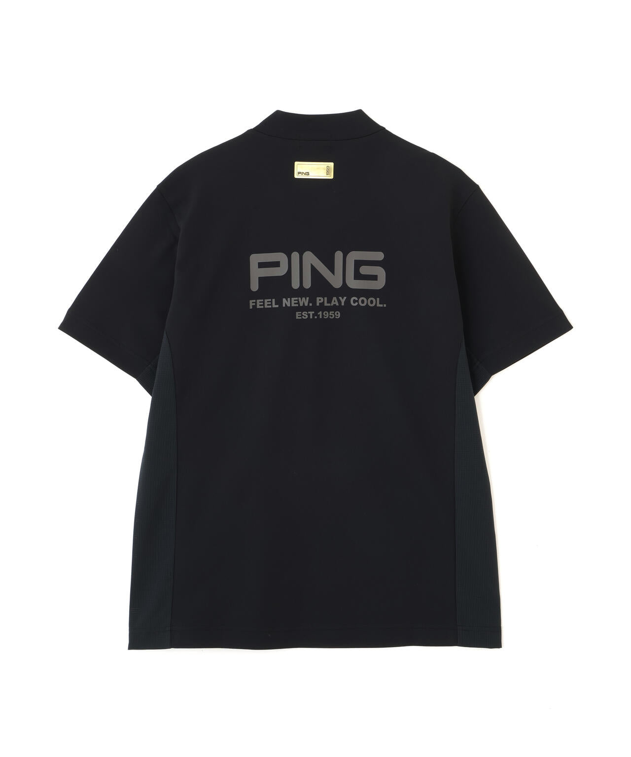 【PING APPAREL】レイブロック半袖ハイネックカットソー <GOLD> (MENS)