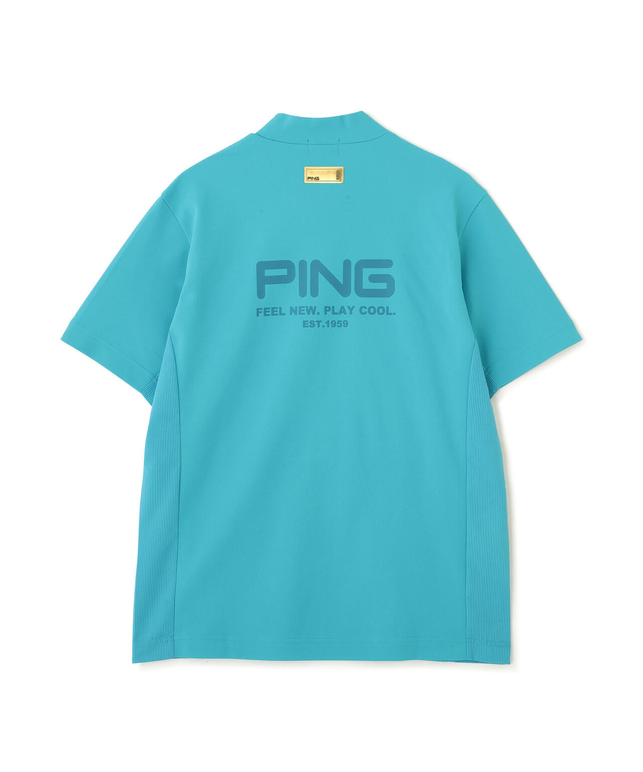 【PING APPAREL】レイブロック半袖ハイネックカットソー <GOLD> (MENS)