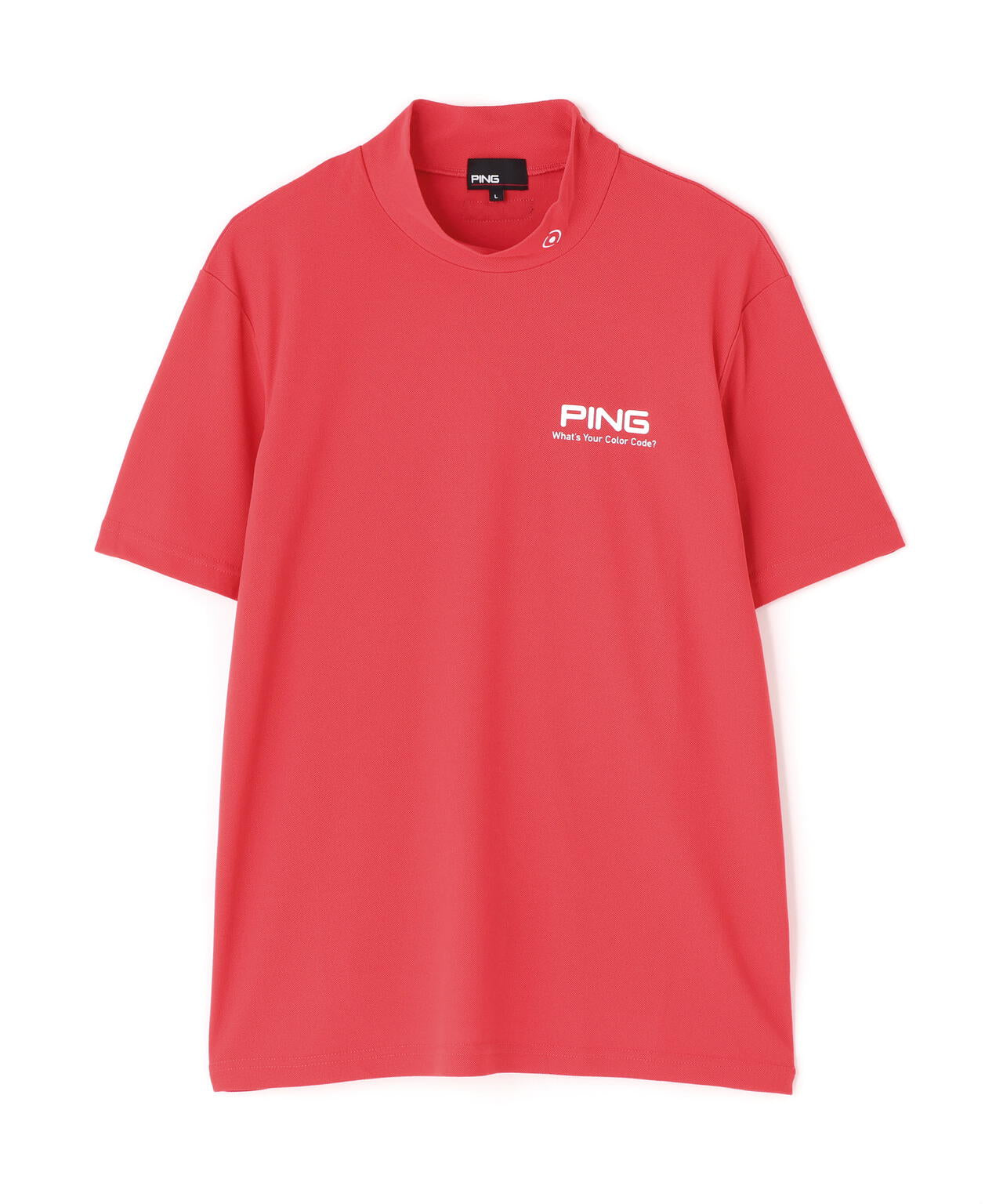 【PING APPAREL】【10カラーシリーズ】PEカノコ半袖ハイネックシャツ <NATIVE> (MENS)
