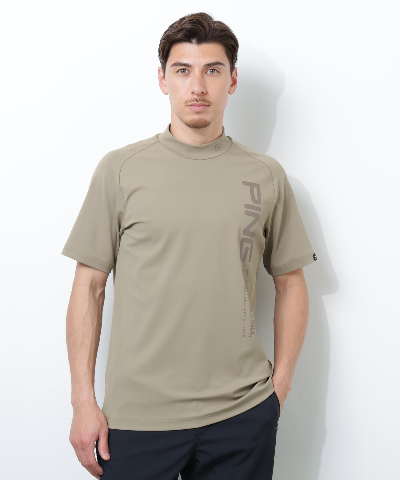 【PING APPAREL】テラカノコ半袖ハイネックシャツ <PERFORMANCE> (MENS)