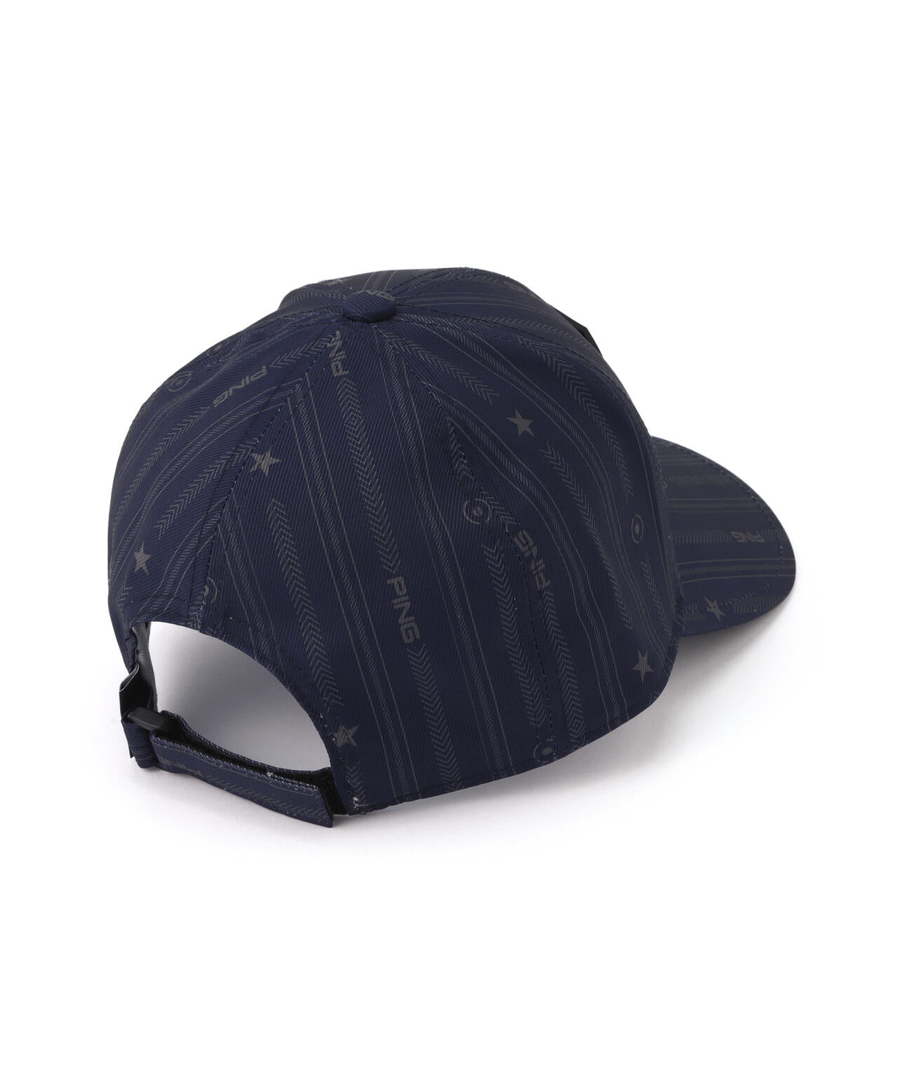 【PING APPAREL】ストライプ総柄プリントキャップ <NATIVE>(UNISEX)