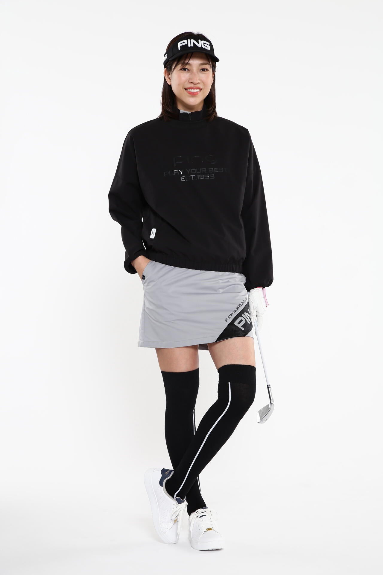 【PING APPAREL】【プルオーバー+ベスト】リップストップ ツインブルゾン <PERFORMANCE> (LADIES)