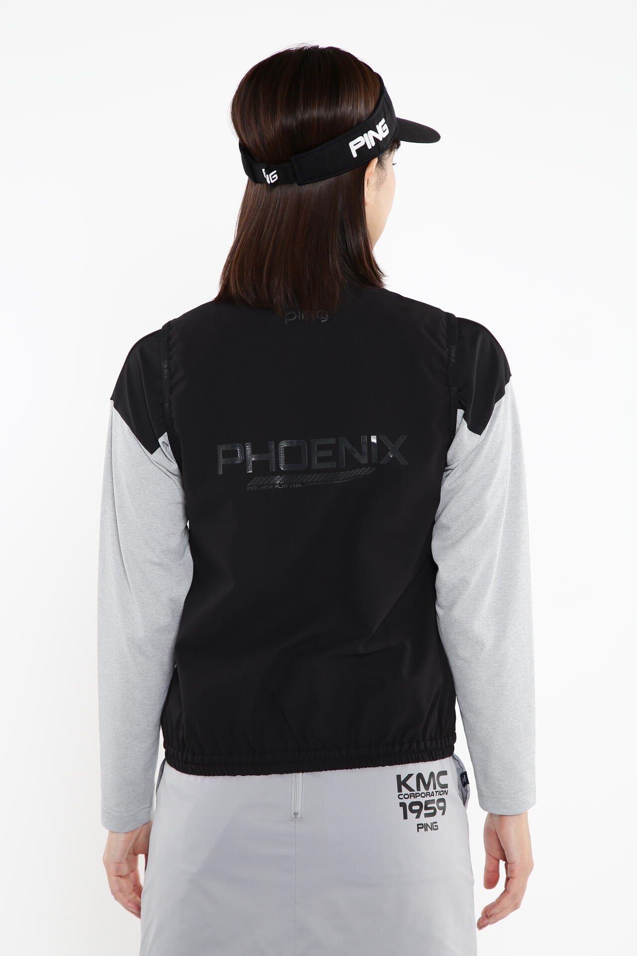 【PING APPAREL】【プルオーバー+ベスト】リップストップ ツインブルゾン <PERFORMANCE> (LADIES)