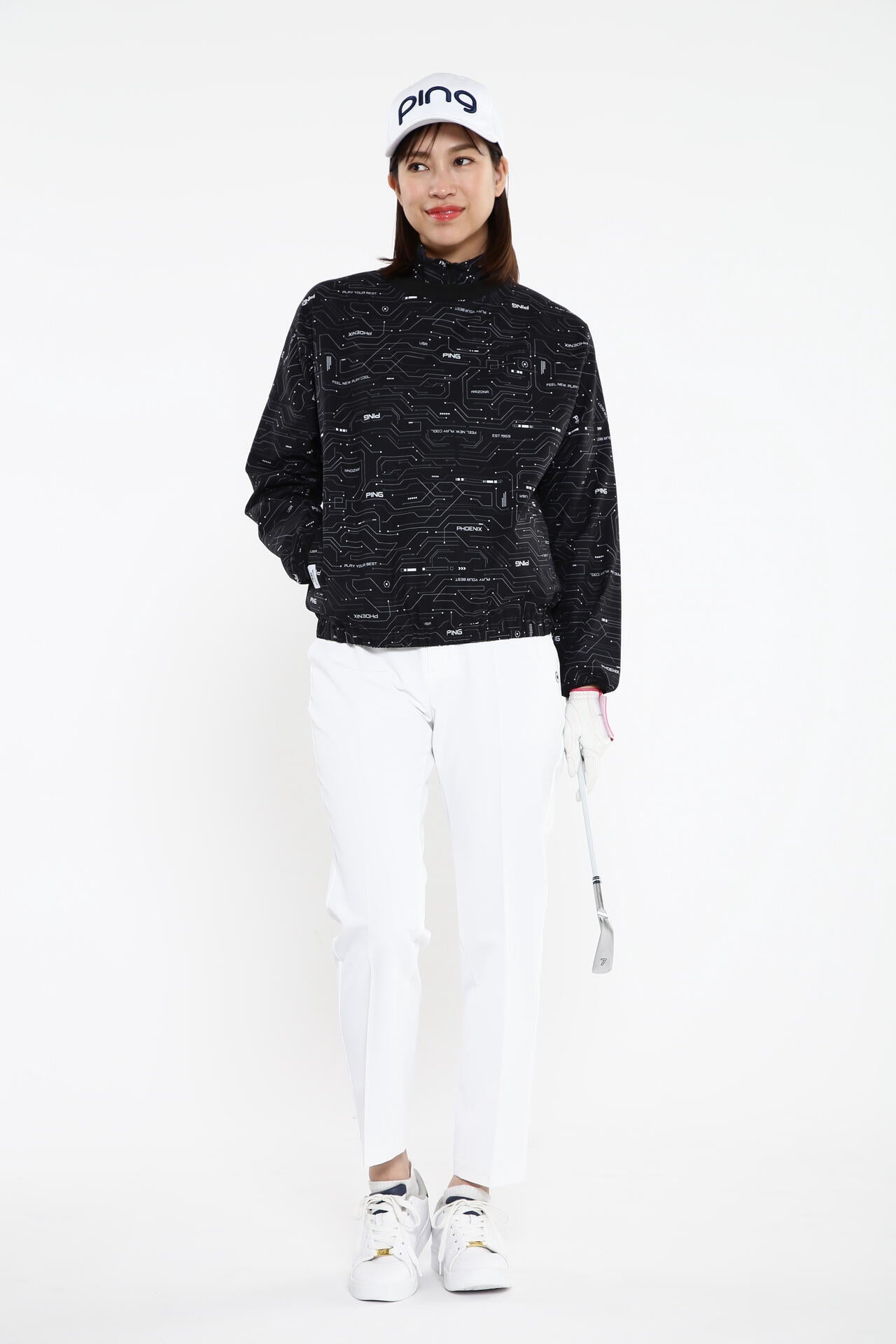 【PING APPAREL】【プルオーバー+ベスト】リップストップ ツインブルゾン <PERFORMANCE> (LADIES)