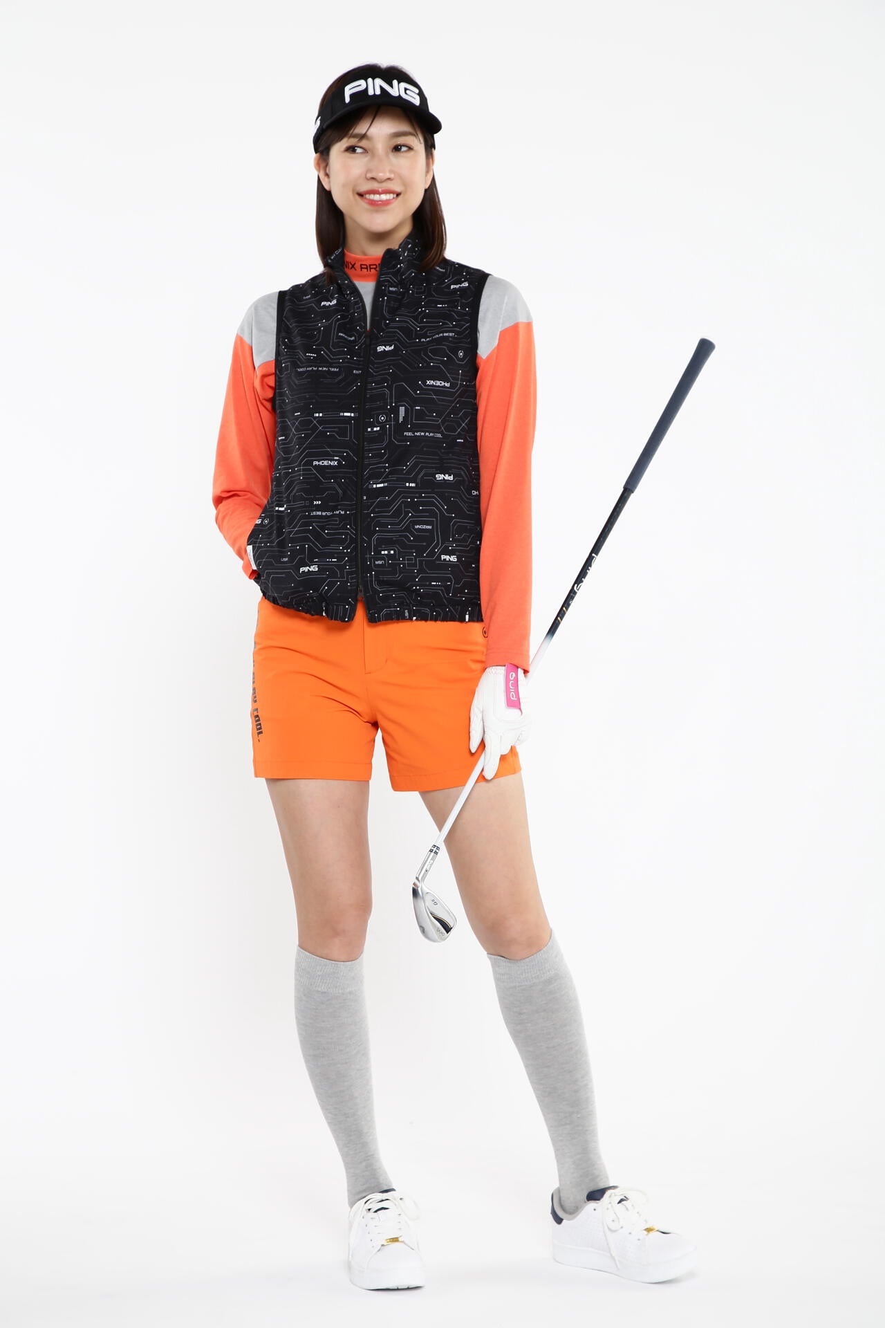 【PING APPAREL】【プルオーバー+ベスト】リップストップ ツインブルゾン <PERFORMANCE> (LADIES)