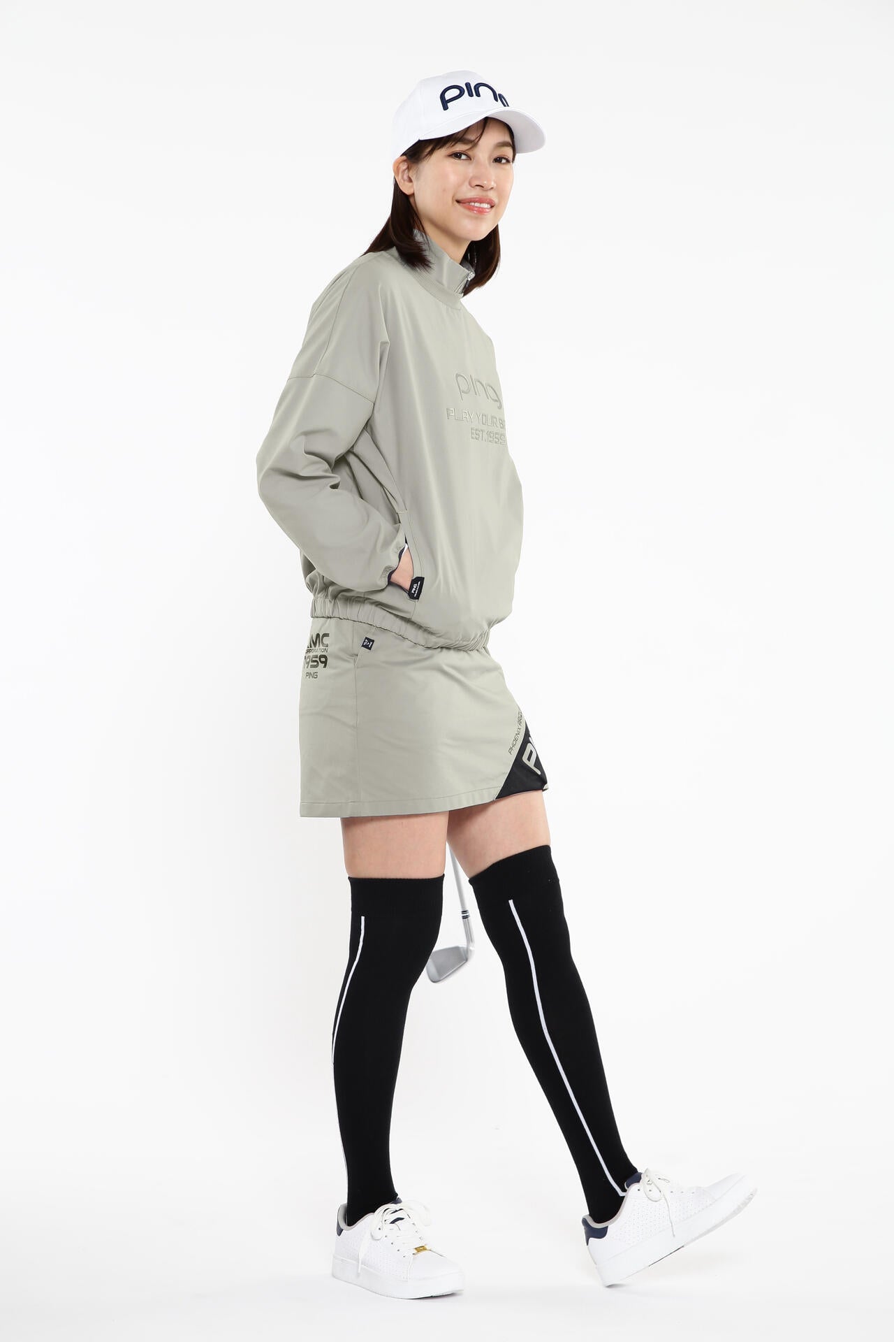【PING APPAREL】【プルオーバー+ベスト】リップストップ ツインブルゾン <PERFORMANCE> (LADIES)