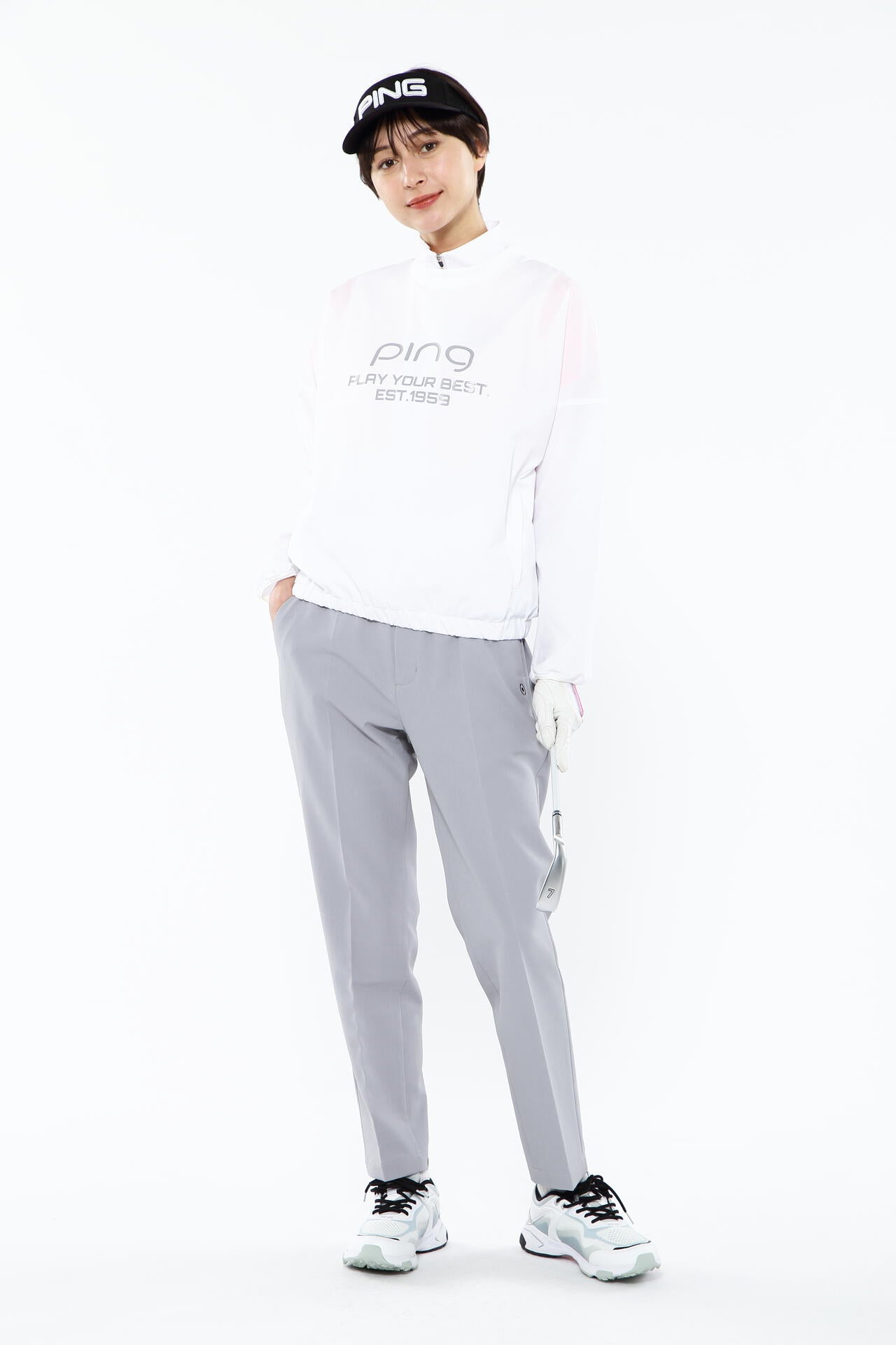 【PING APPAREL】【プルオーバー+ベスト】リップストップ ツインブルゾン <PERFORMANCE> (LADIES)