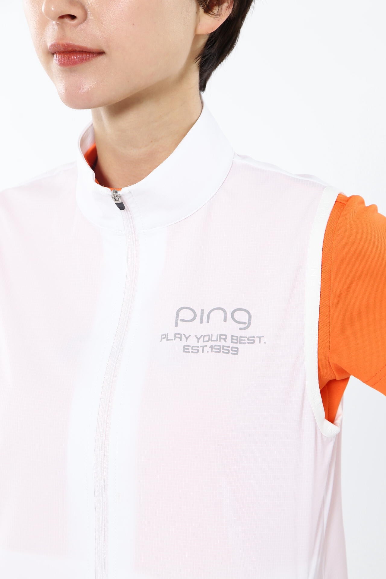 【PING APPAREL】【プルオーバー+ベスト】リップストップ ツインブルゾン <PERFORMANCE> (LADIES)