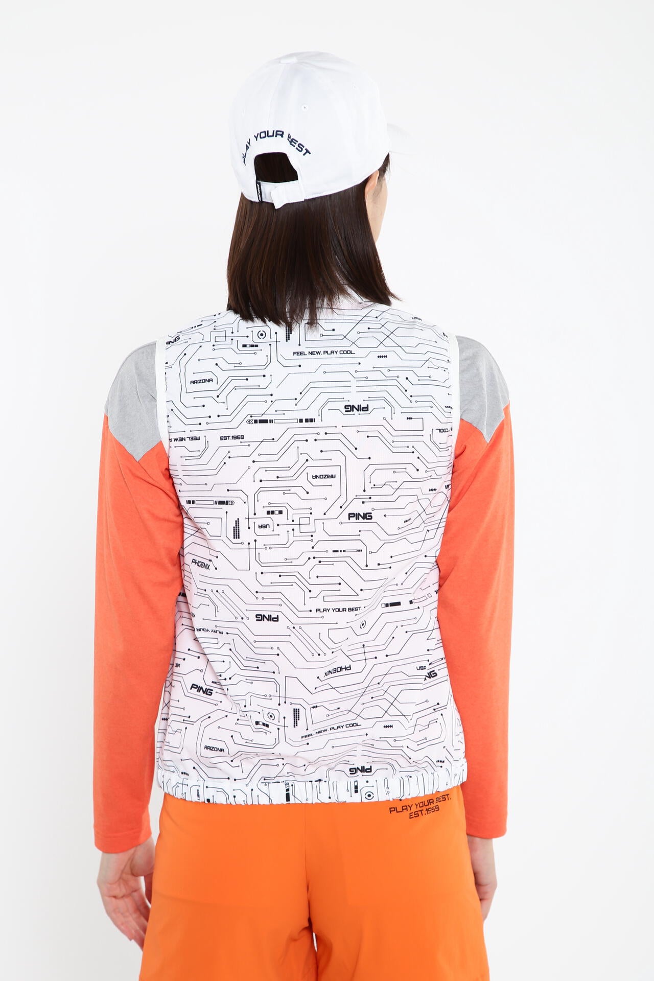 【PING APPAREL】【プルオーバー+ベスト】リップストップ ツインブルゾン <PERFORMANCE> (LADIES)