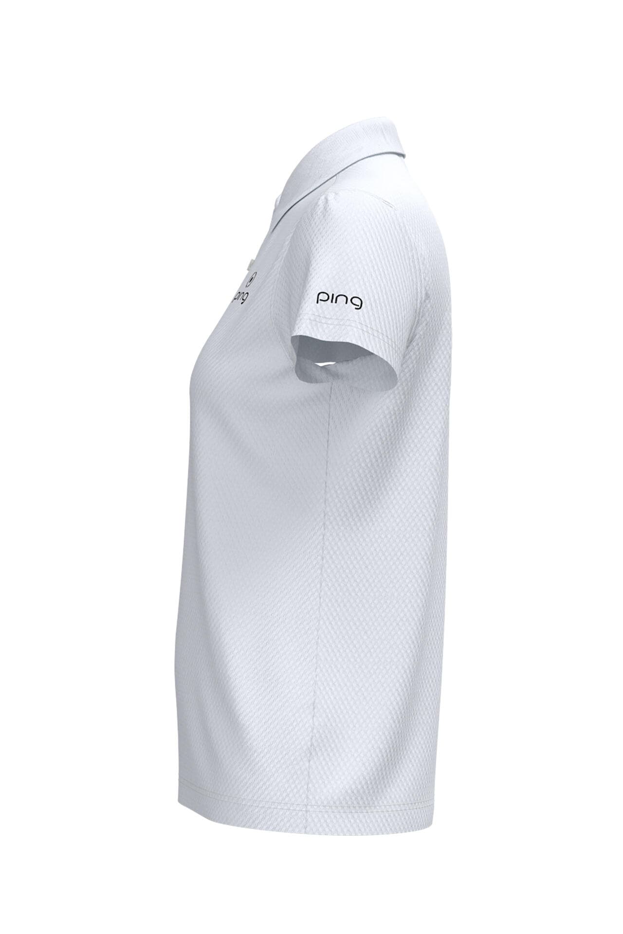 【PING APPAREL】オニカノコストレッチジャカード半袖ポロシャツ <PRODUCT ADDITION> (LADIES)
