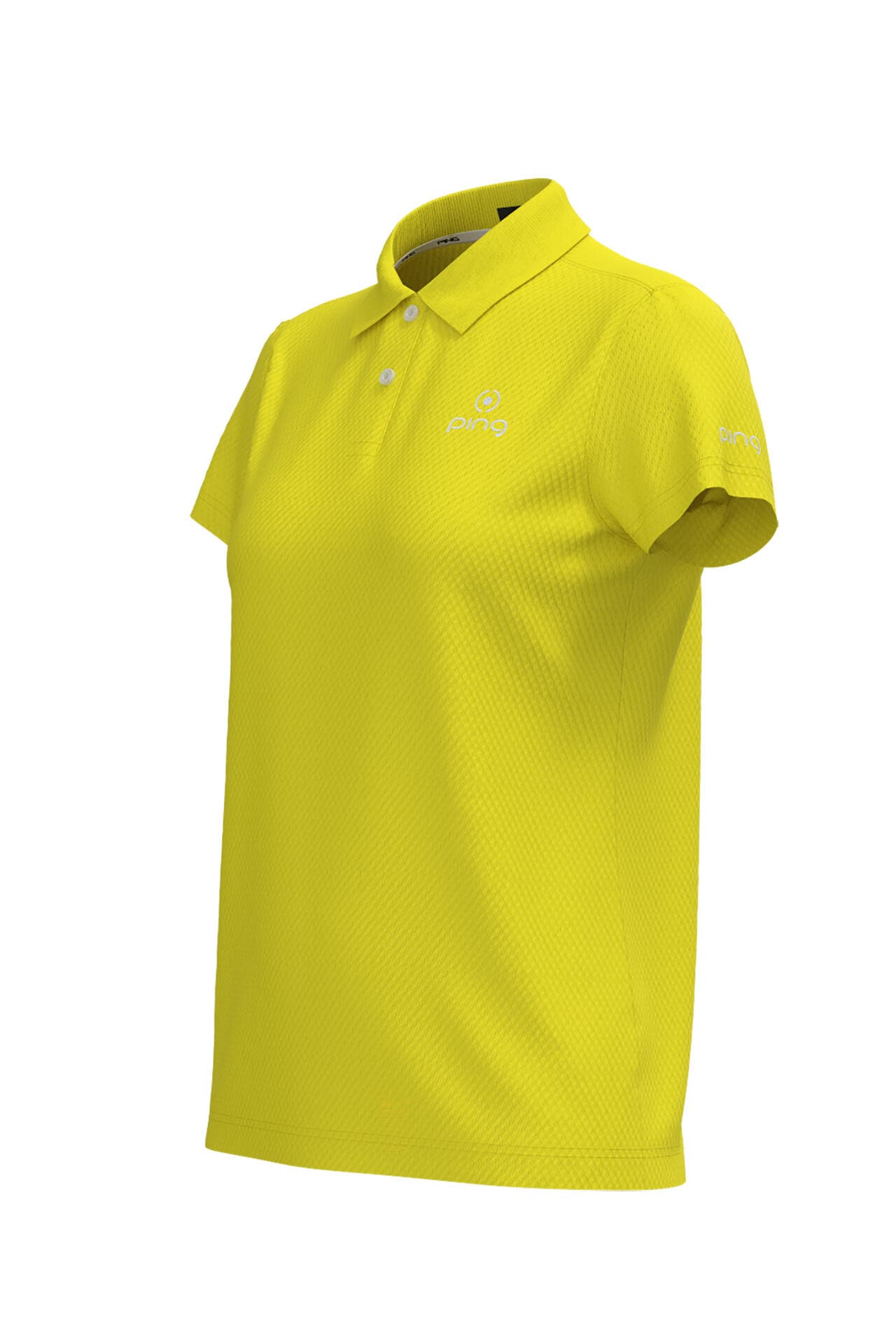 【PING APPAREL】オニカノコストレッチジャカード半袖ポロシャツ <PRODUCT ADDITION> (LADIES)