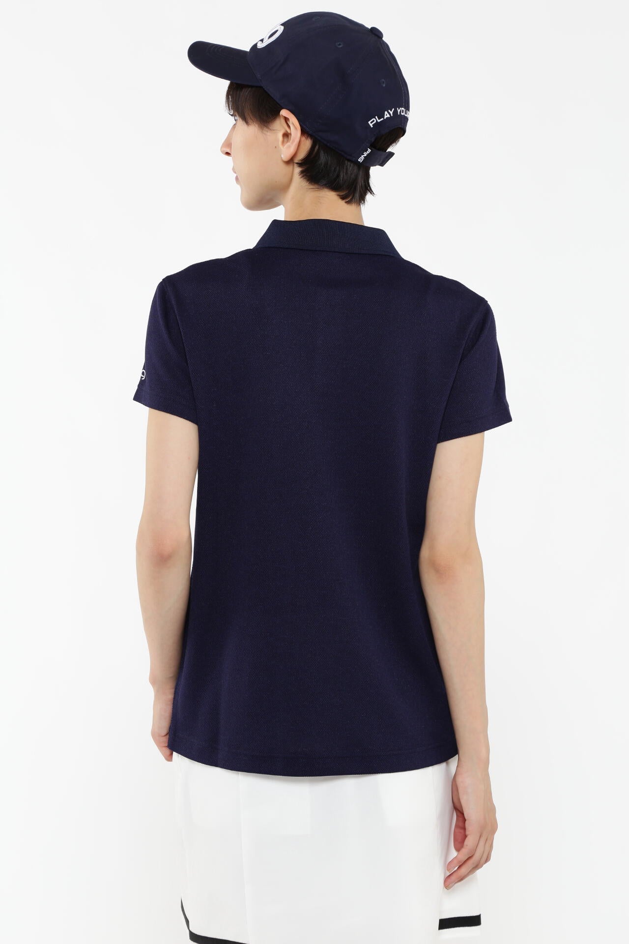 【PING APPAREL】オニカノコストレッチジャカード半袖ポロシャツ <PRODUCT ADDITION> (LADIES)